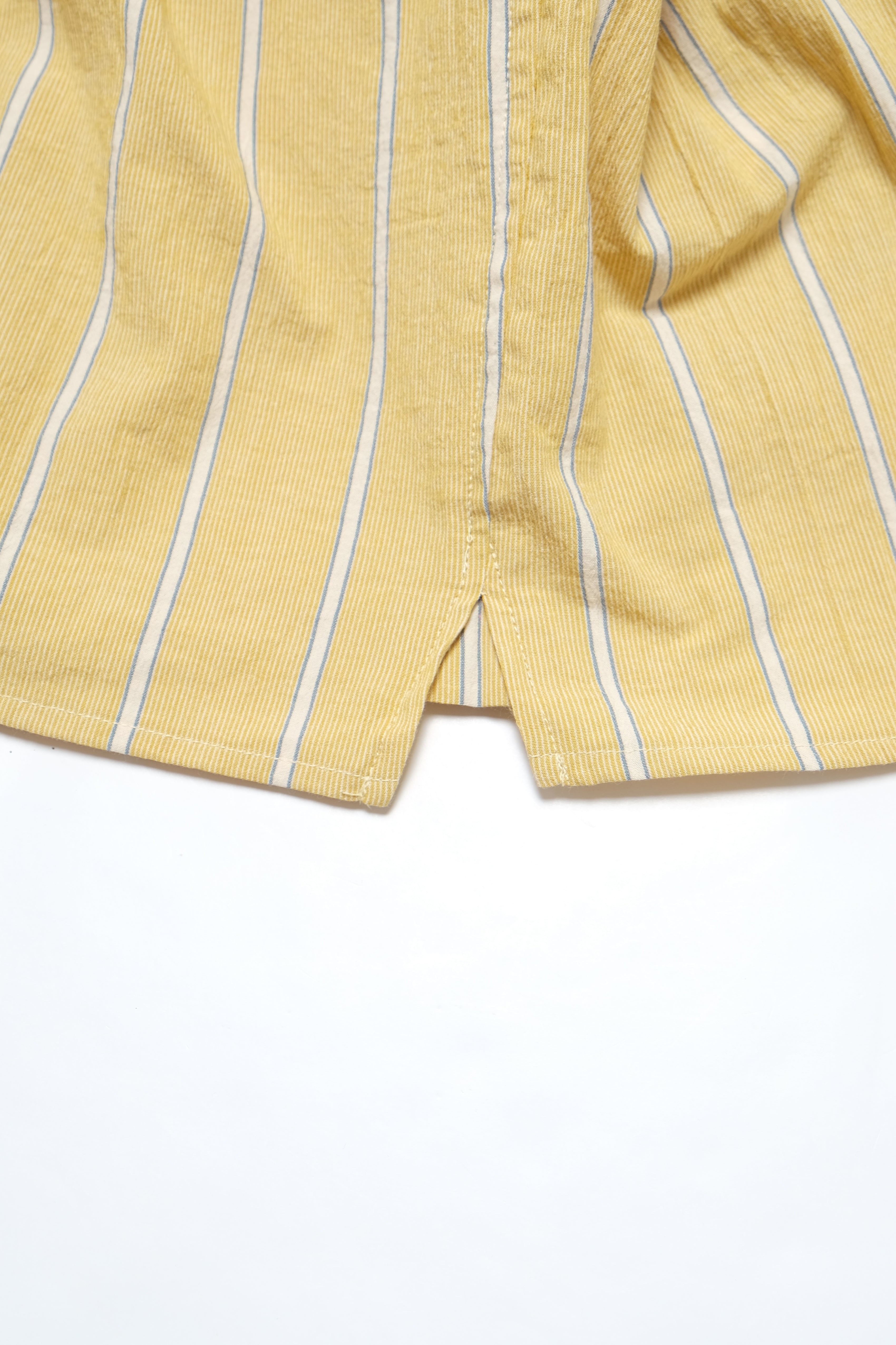 Women's Cropped Woven Shirt - Yellow