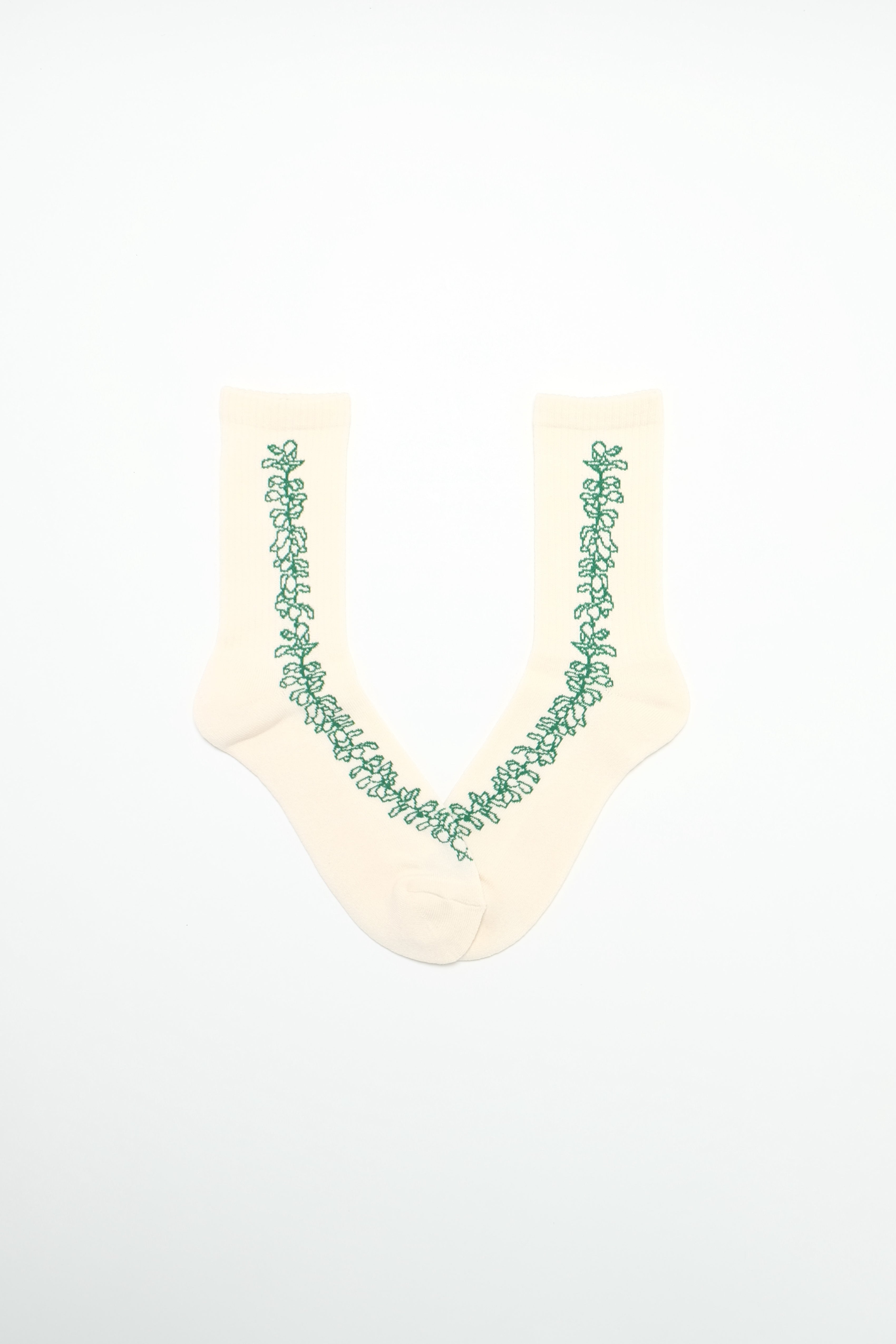 Socks - Lei - Macadamia/Green