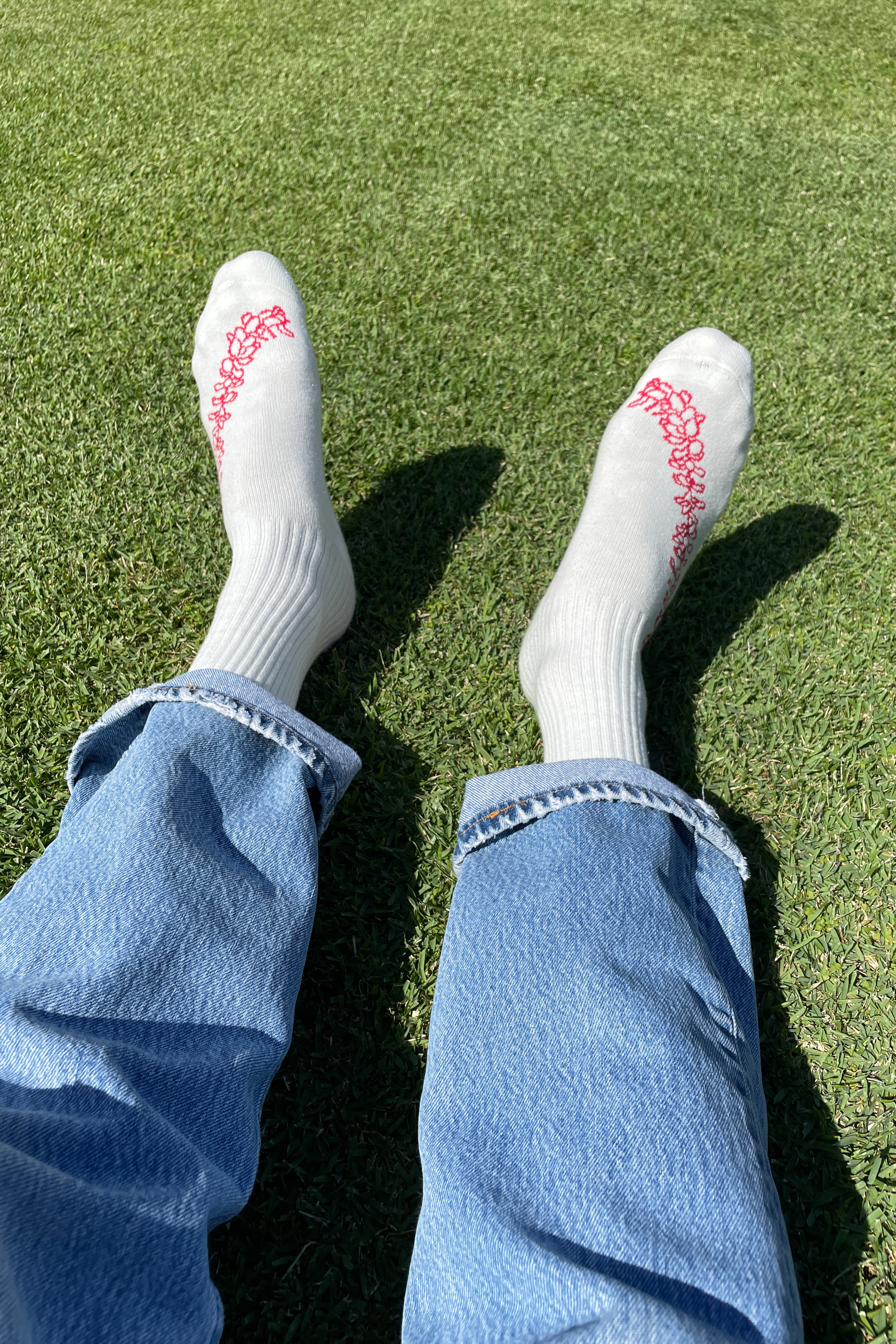 Socks - Pua - Macadamia/Green