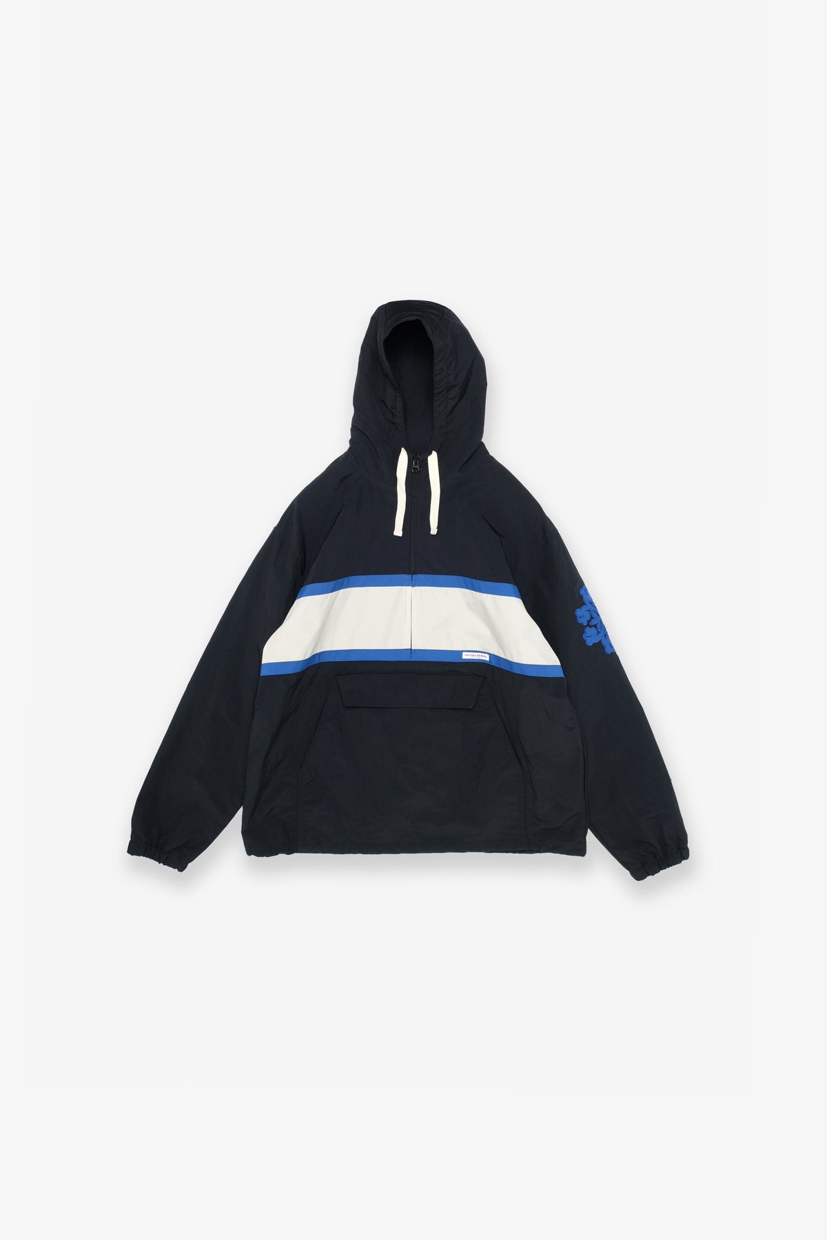 Stripe Anorak Jacket - Black