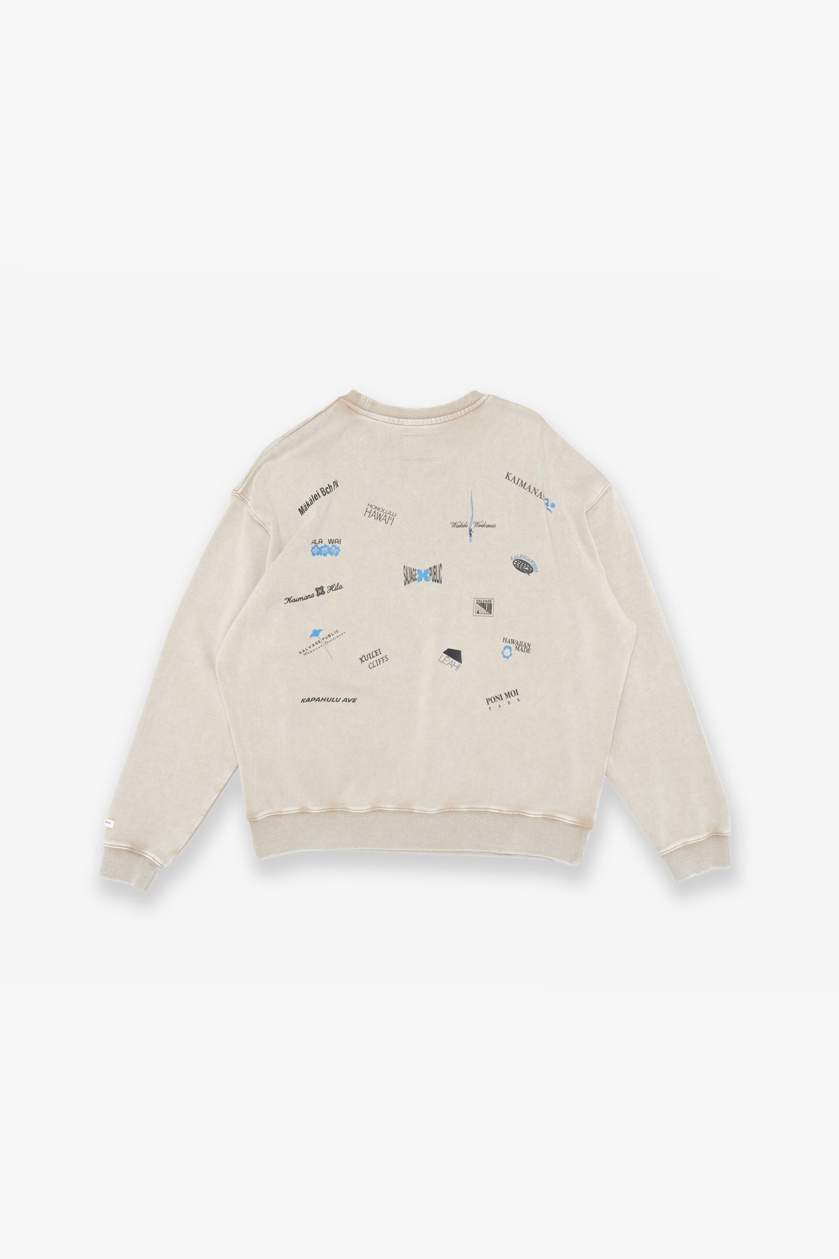 Beach Crewneck - Plenty Graphics - White Sand