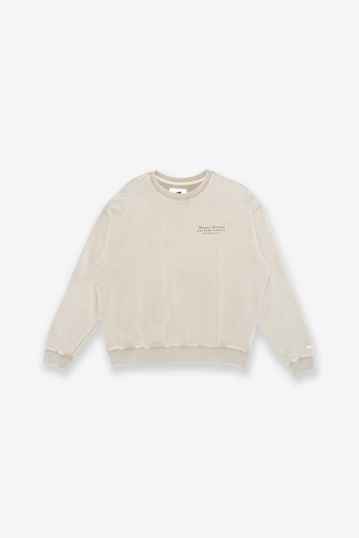 Beach Crewneck - Plenty Graphics - White Sand