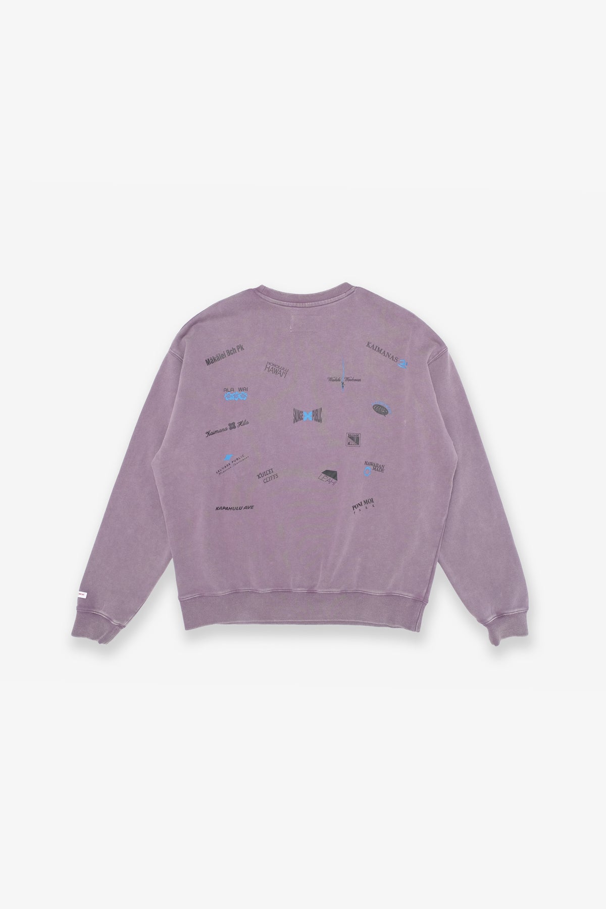 Beach Crewneck - Plenty Graphics - Lavender Grey
