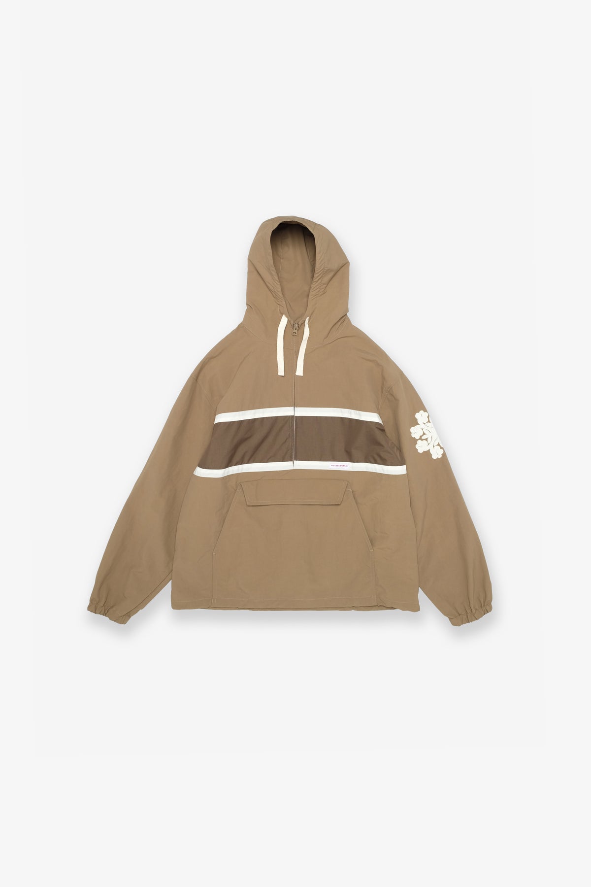 Stripe Anorak Jacket - Greige