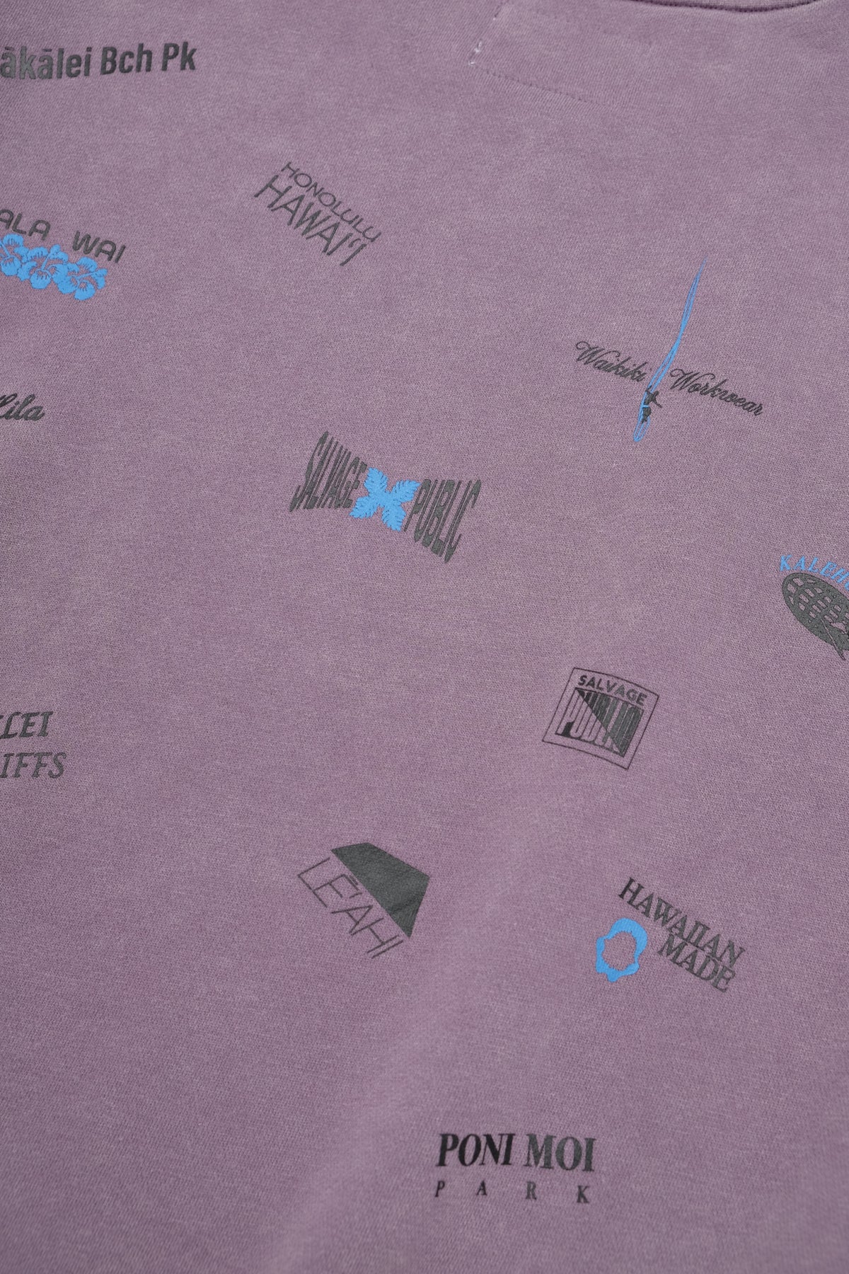 Beach Crewneck - Plenty Graphics - Lavender Grey