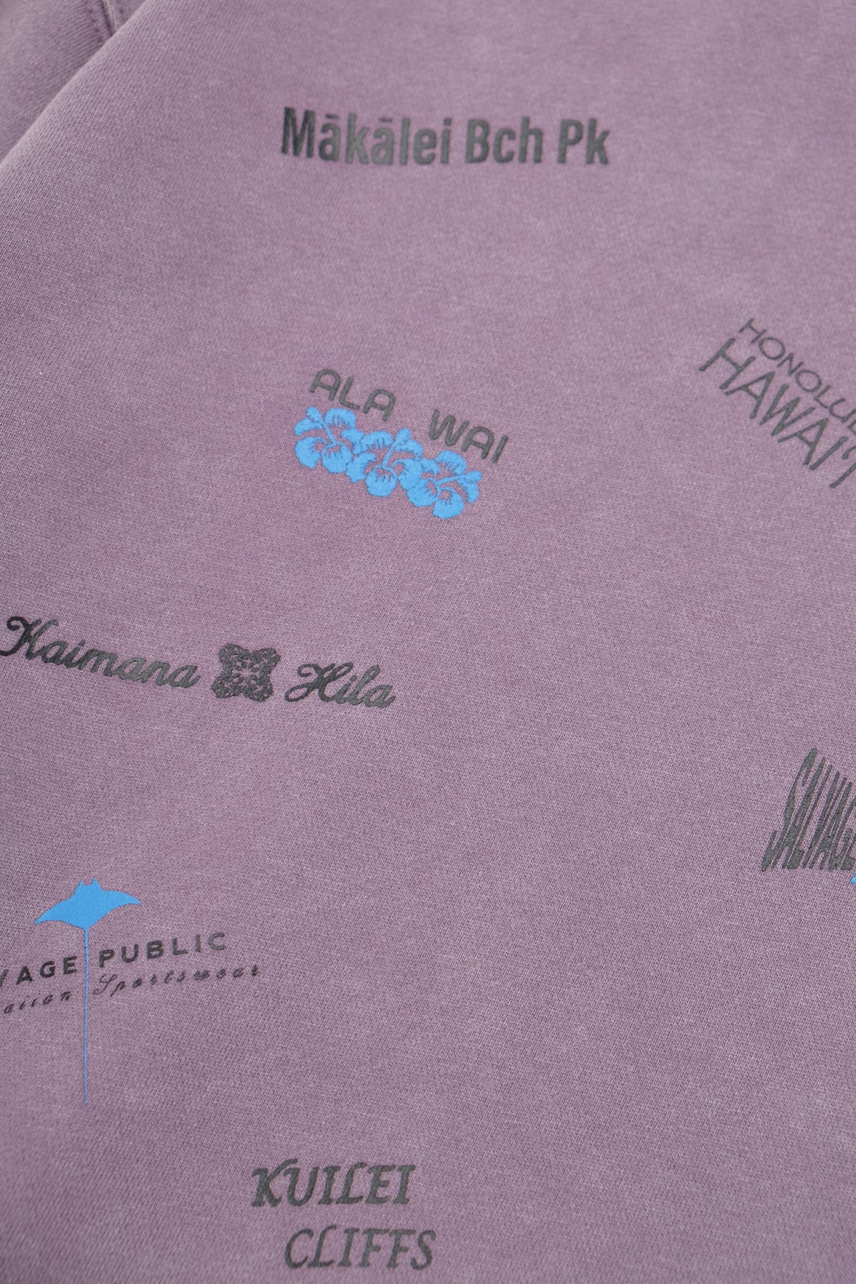 Beach Crewneck - Plenty Graphics - Lavender Grey