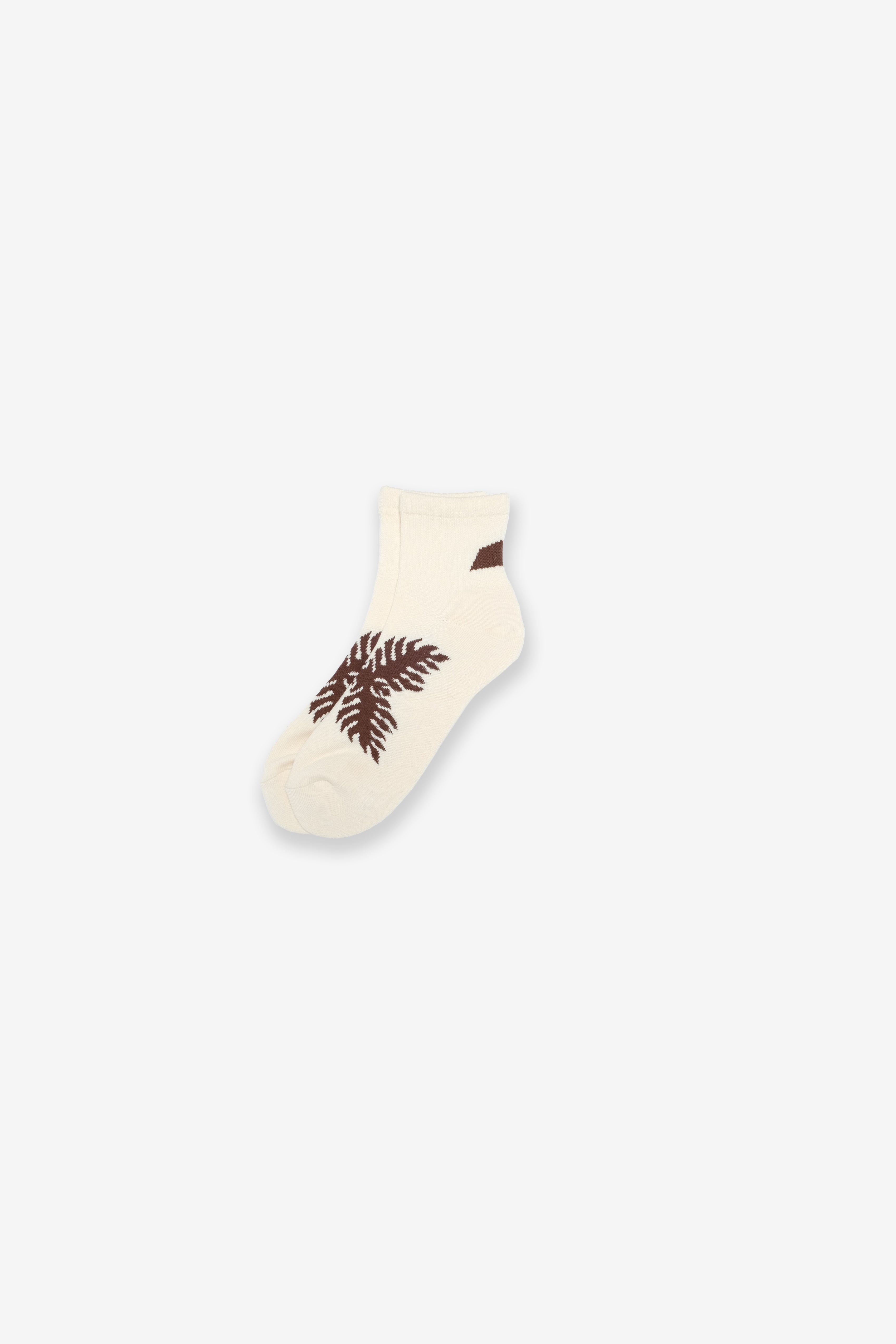 Quarter Socks - Lauaʻe - Macadamia/Brown