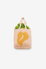 Jacquard Knit Market Bag - Anthurium - Pink/Mango