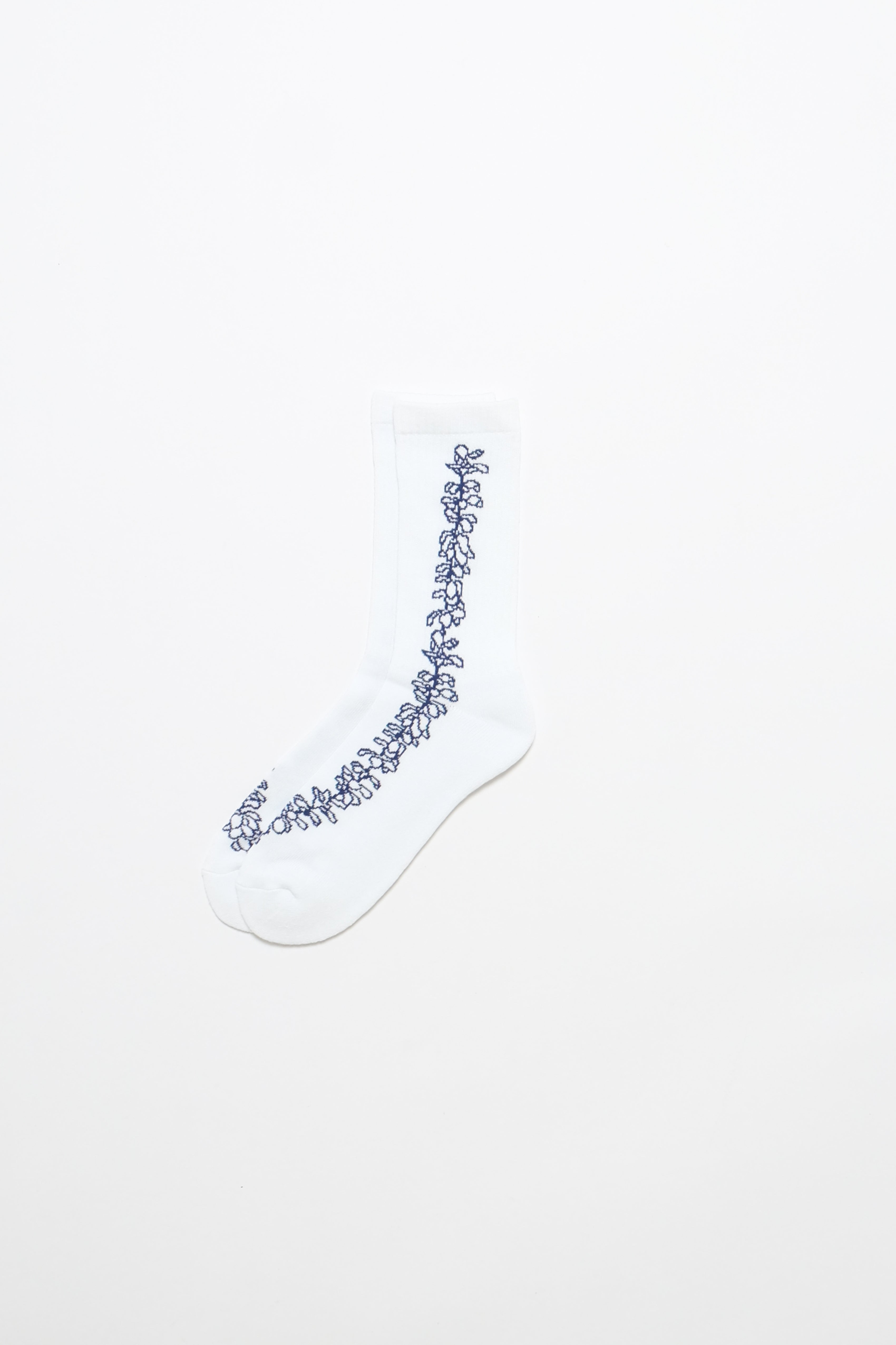 Socks - Pua - White/Navy