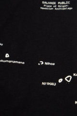 T-Shirt - Hawaiian Archipelago - Black/White