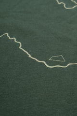 T-Shirt - Oʻahu Outline - Forest Green