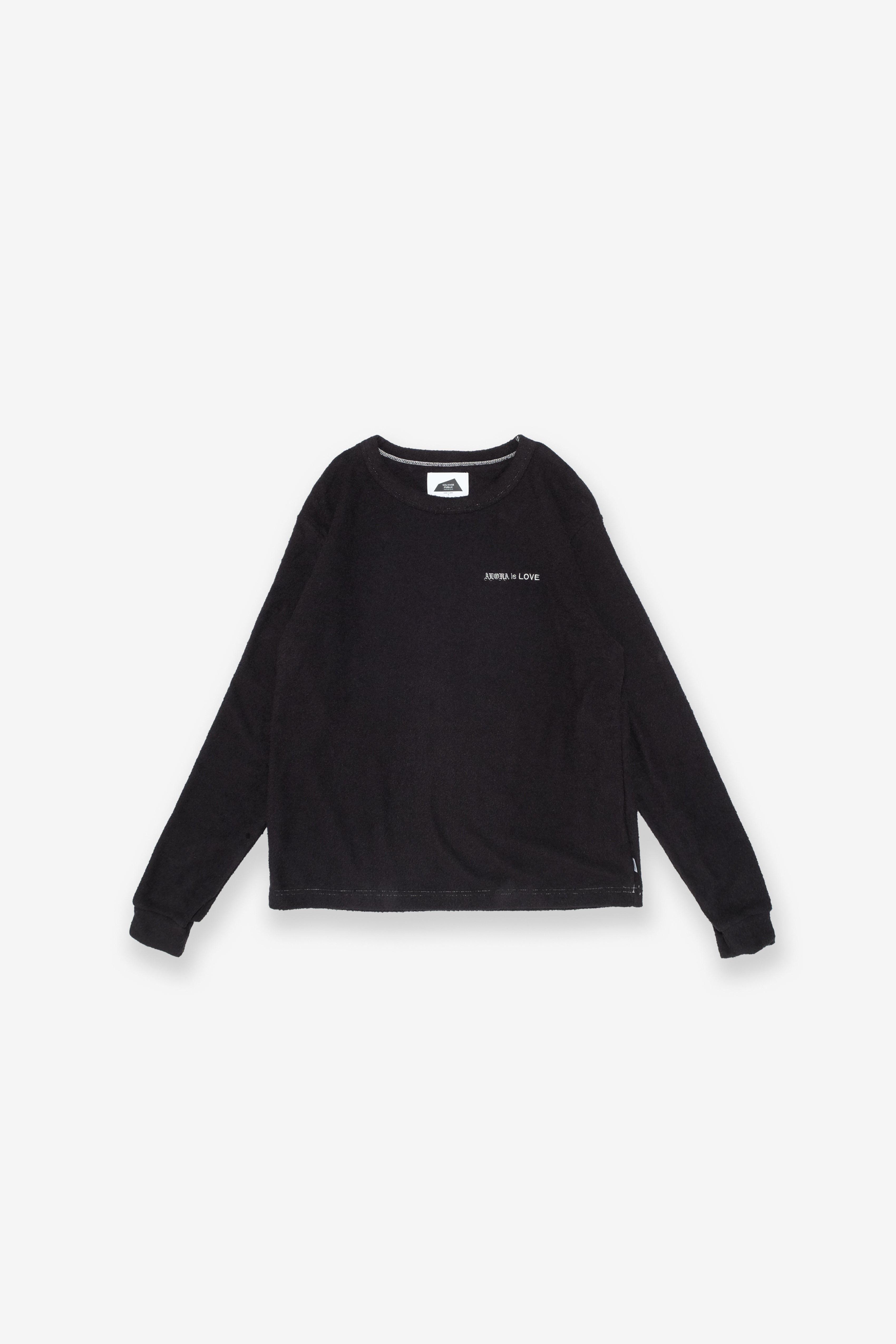 Beach Towel Longsleeve - Aloha is Love - Black