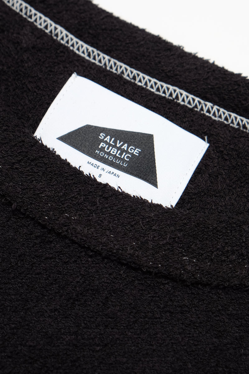 Beach Towel Longsleeve - Aloha is Love - Black