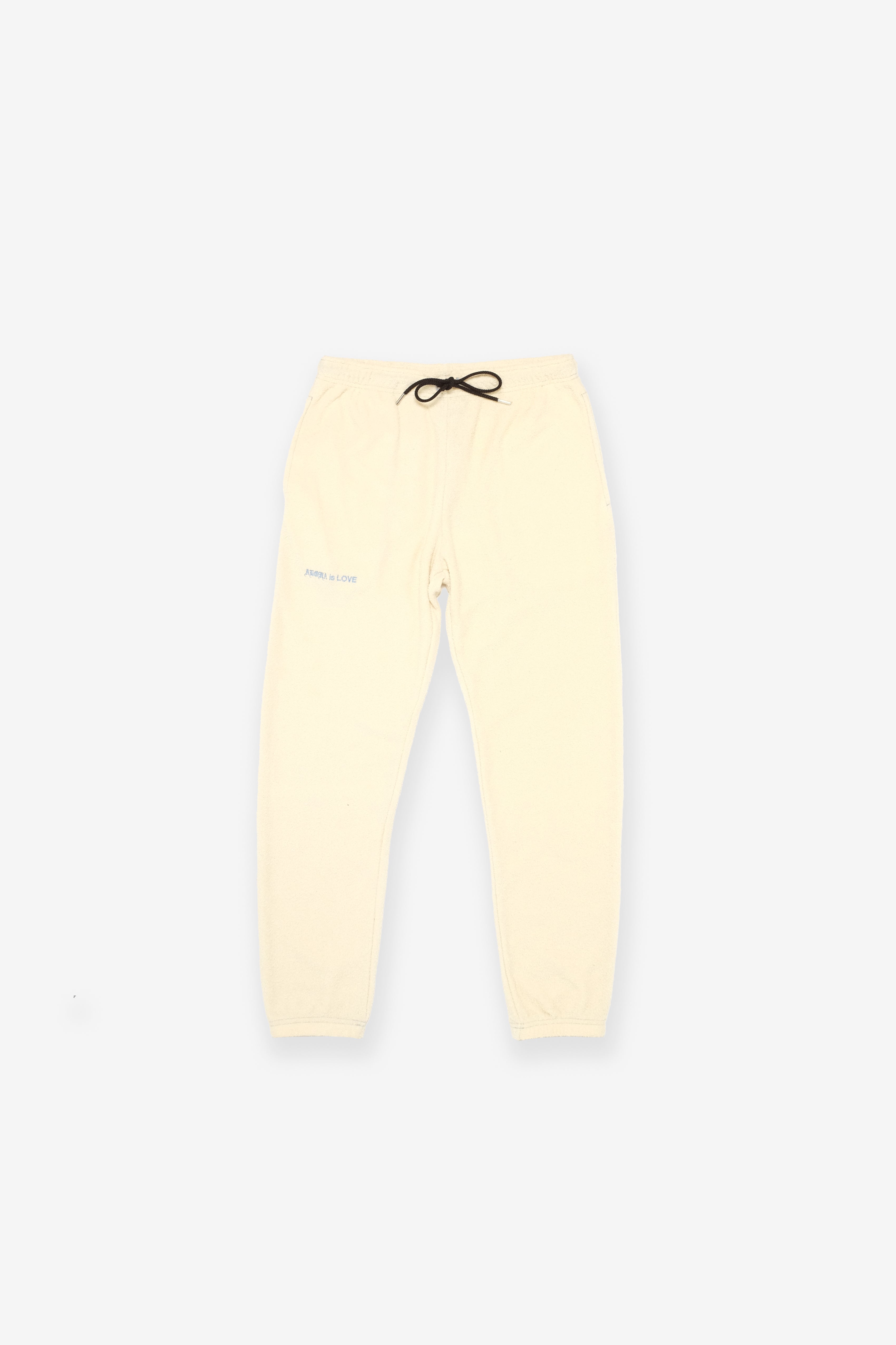 Beach Towel Sweatpant - Aloha is Love - Natural