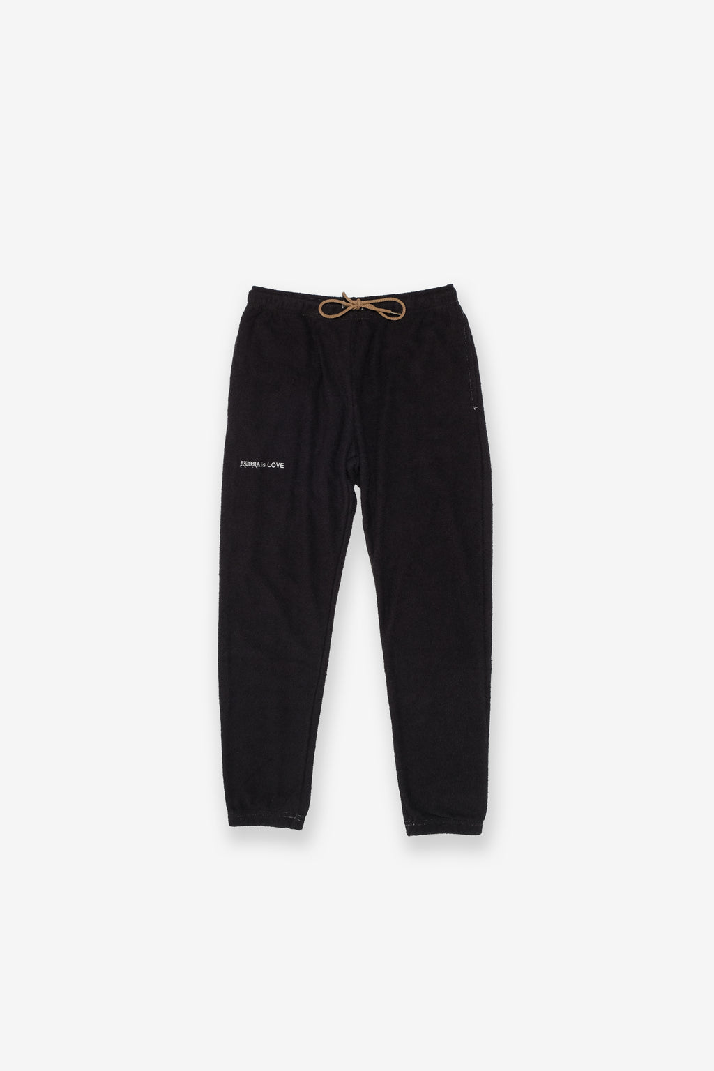 Beach Towel Sweatpant - Aloha is Love - Black