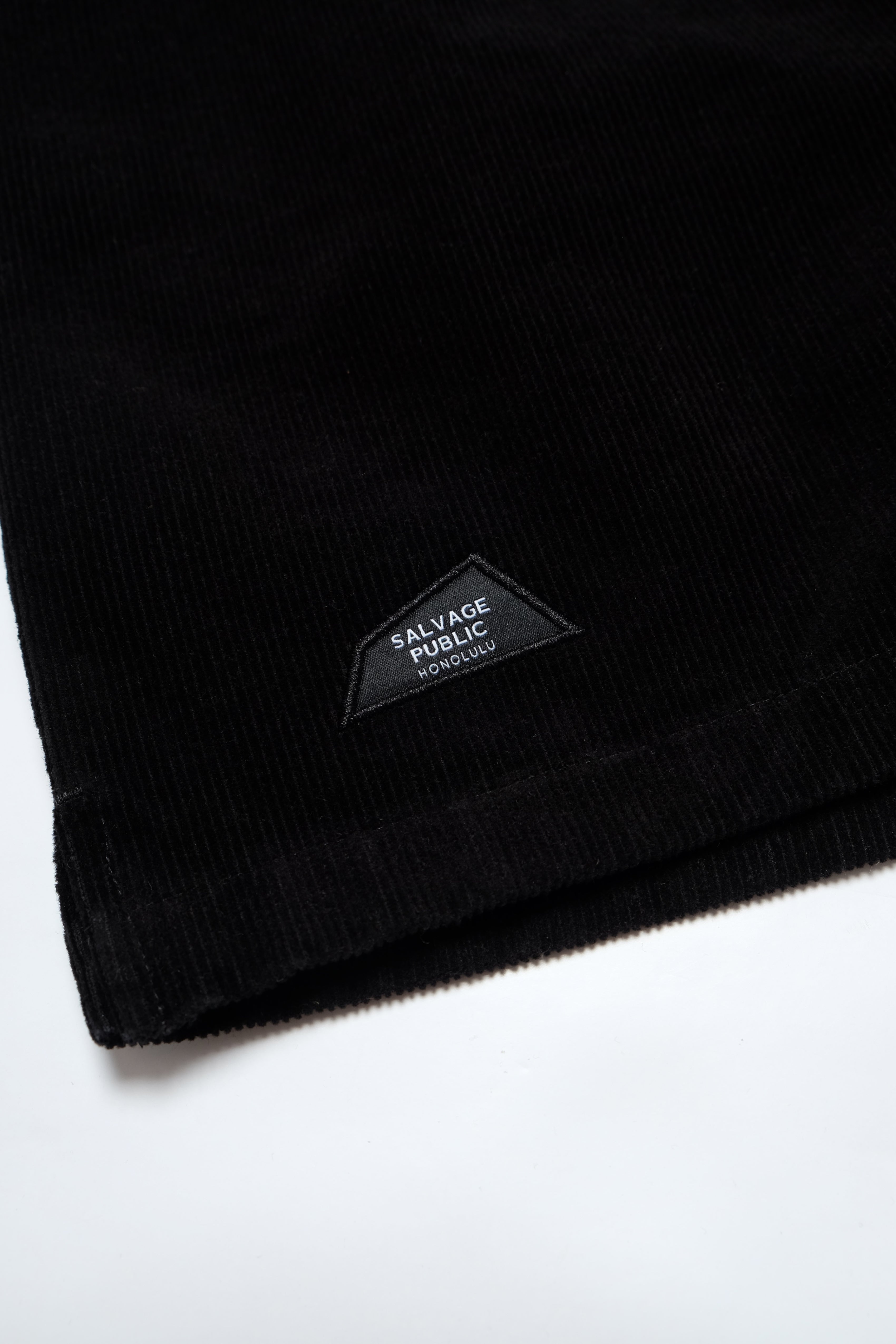 Shorts - Auahi Corduroy Stripe - Black