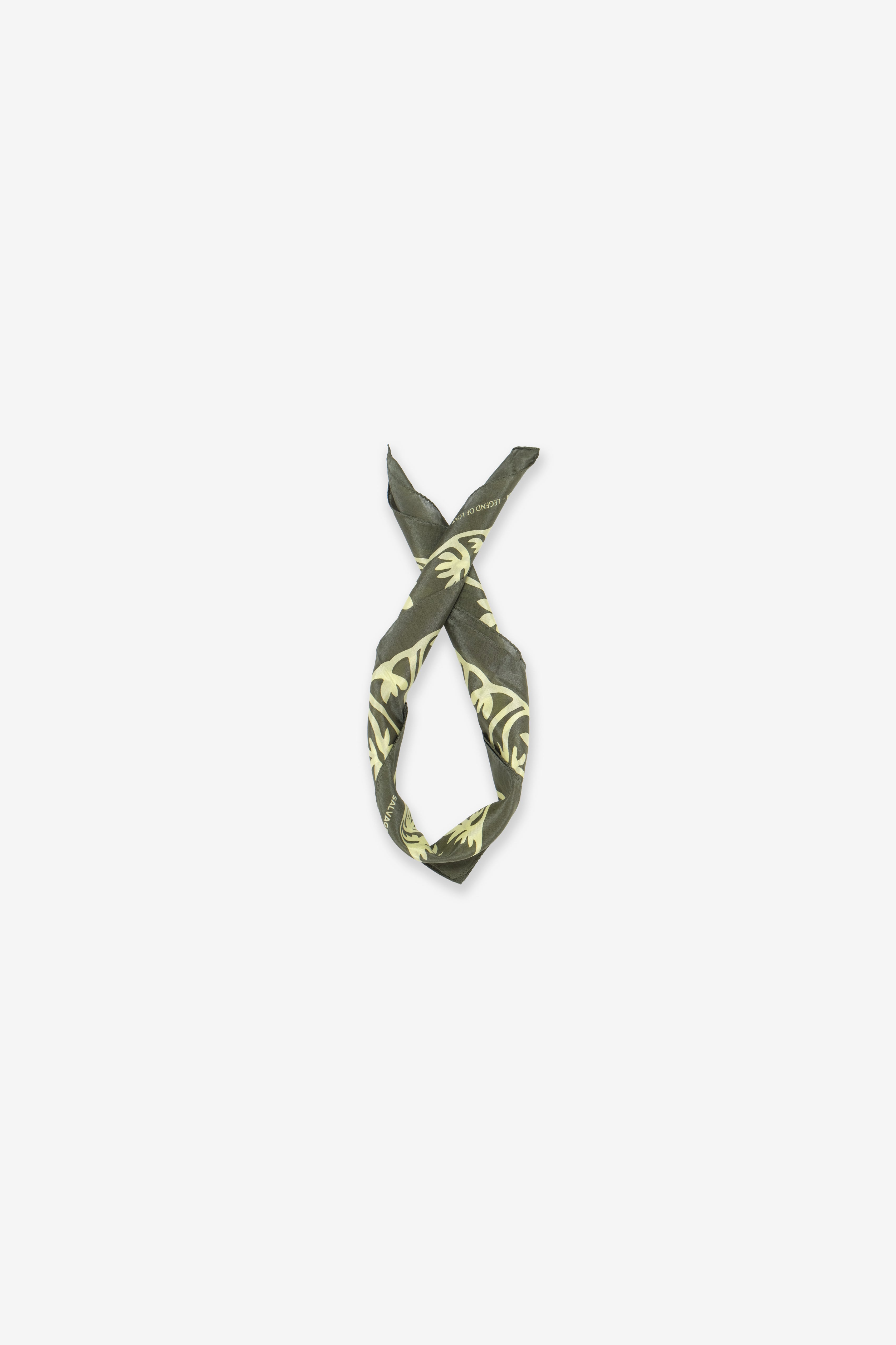 Cotton/Silk Bandana - Naupaka - Fern Mist