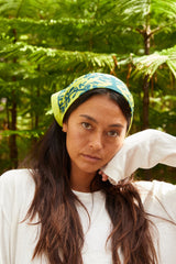 Cotton/Silk Bandana - Lauaʻe Echo - Navy