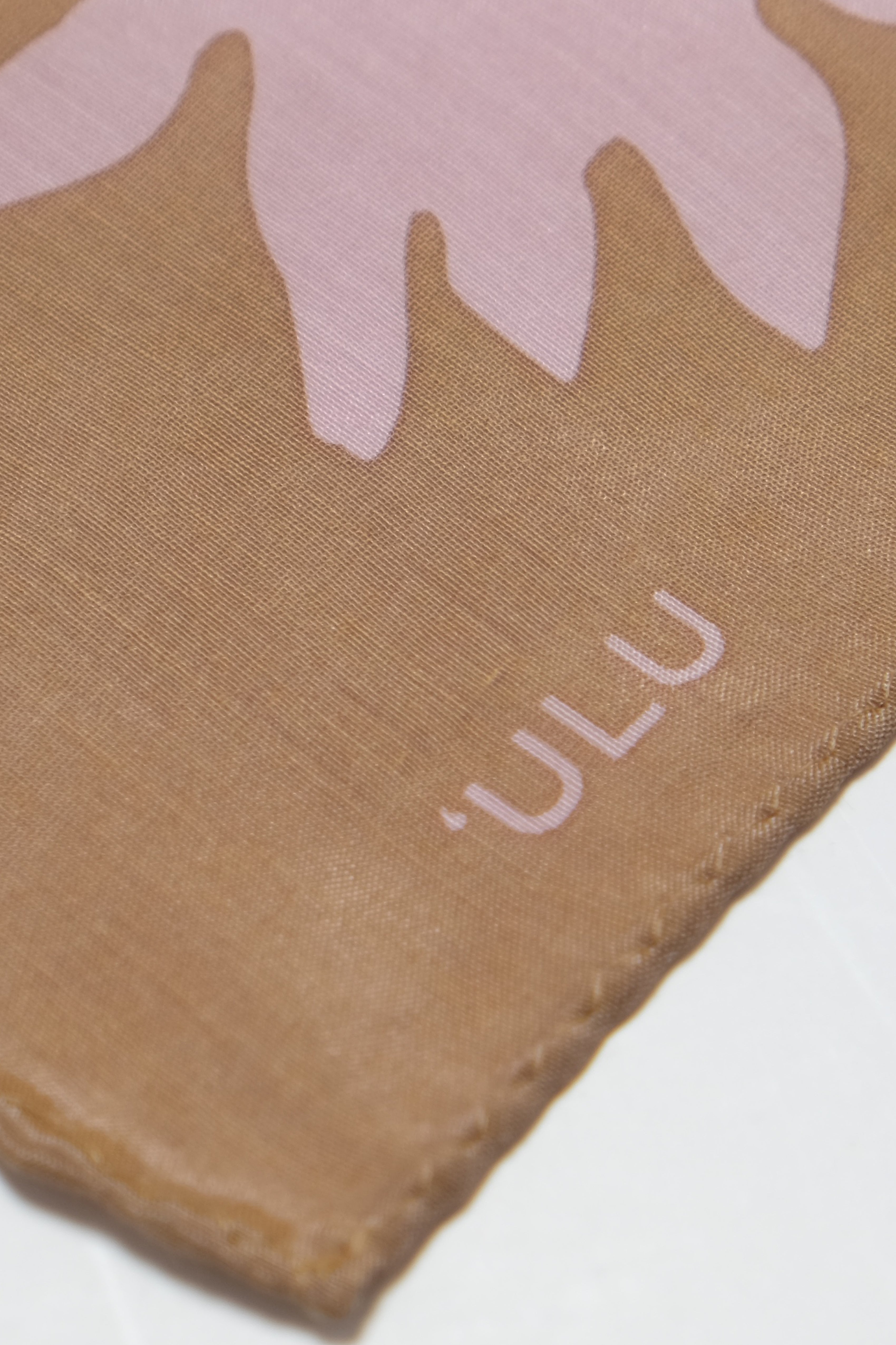Cotton/Silk Bandana - ʻUlu - Brown Mauve