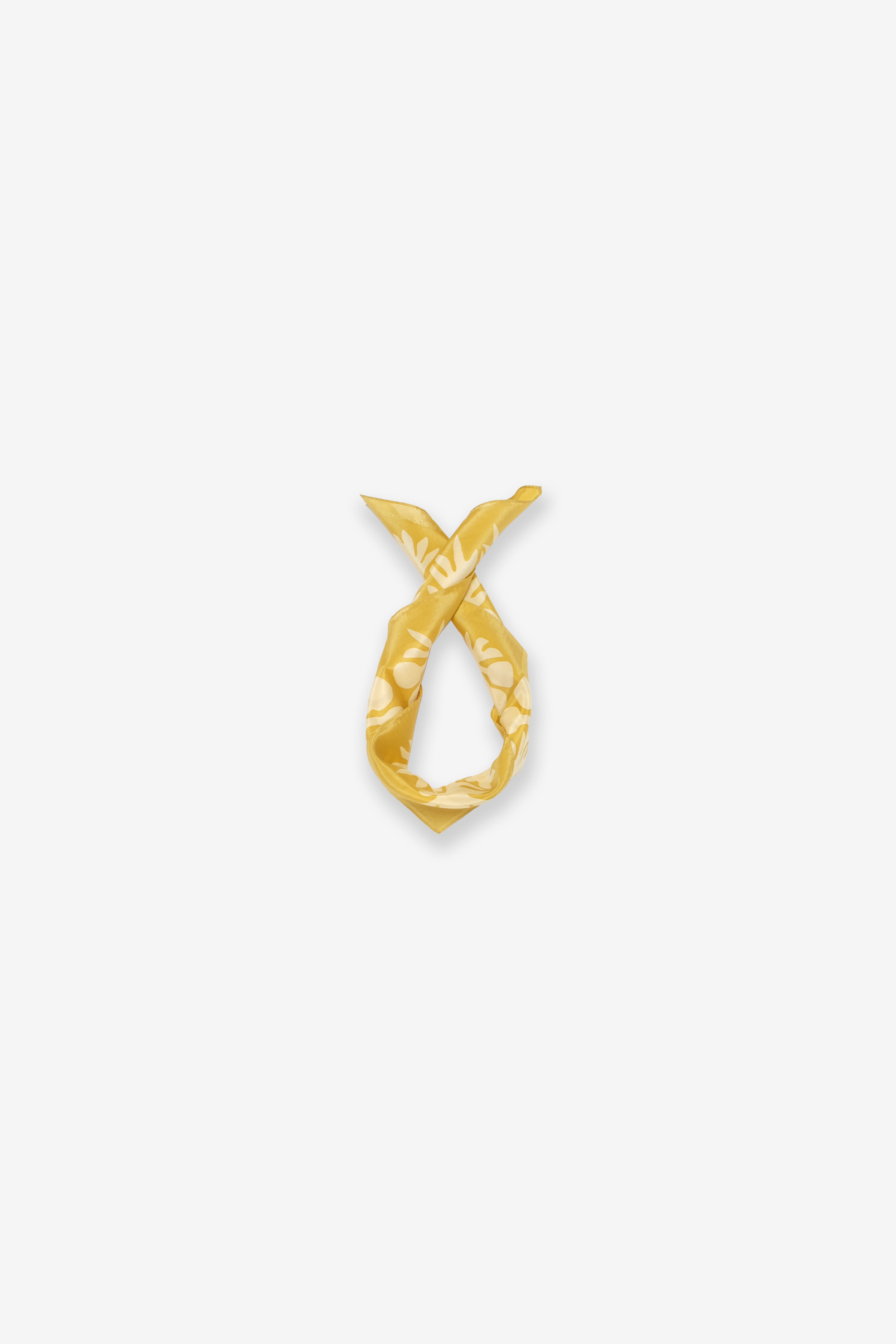 Cotton/Silk Bandana - ʻUlu - Sun Yellow