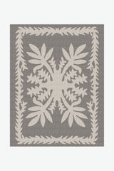 Jacquard Throw Blanket - Ti Leaf - Heather Grey