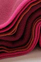Jacquard Throw Blanket - Shaka - Fuchsia