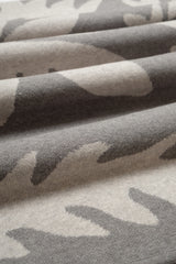 Jacquard Throw Blanket - Ti Leaf - Heather Grey