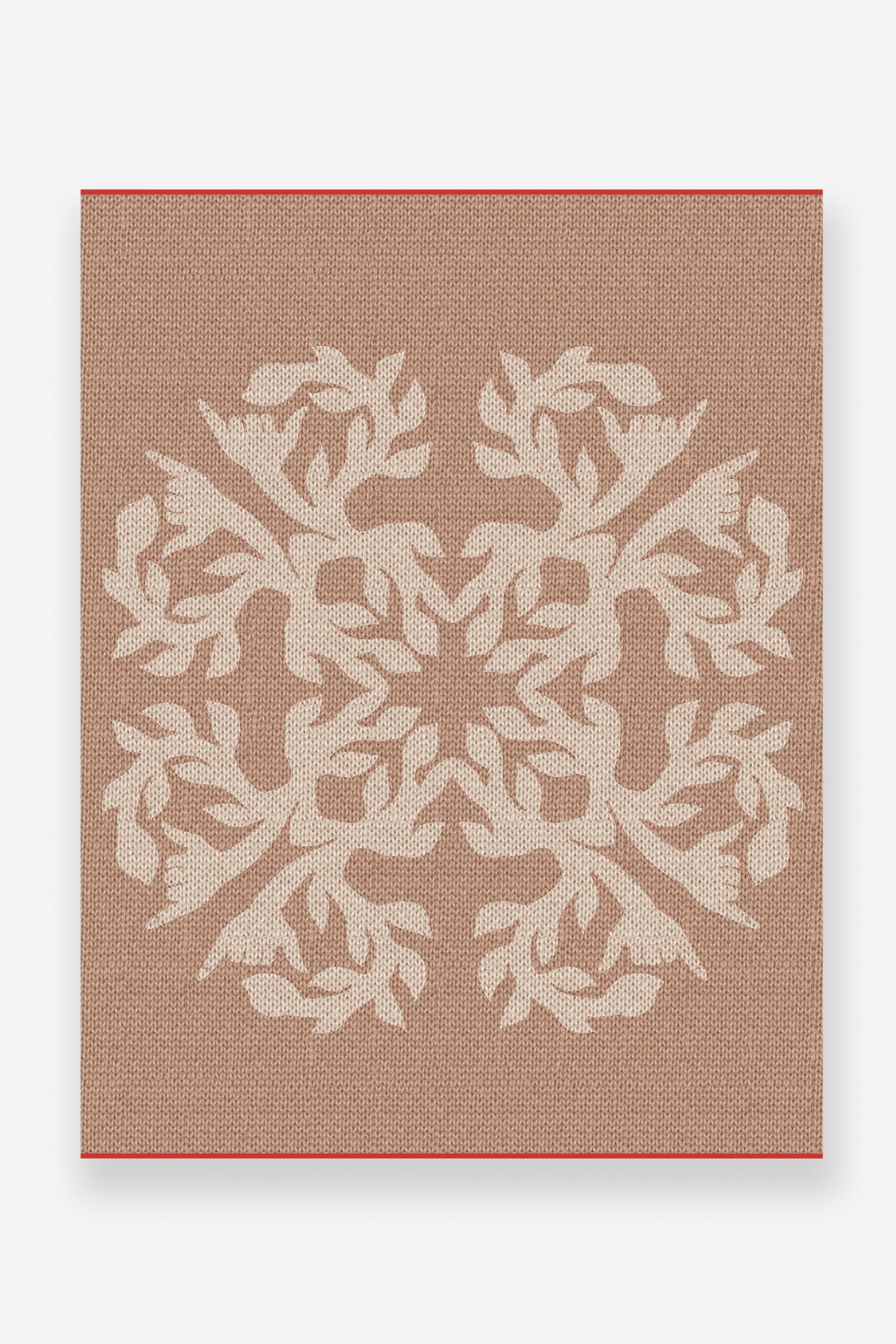Jacquard Throw Blanket - Shaka - Brown