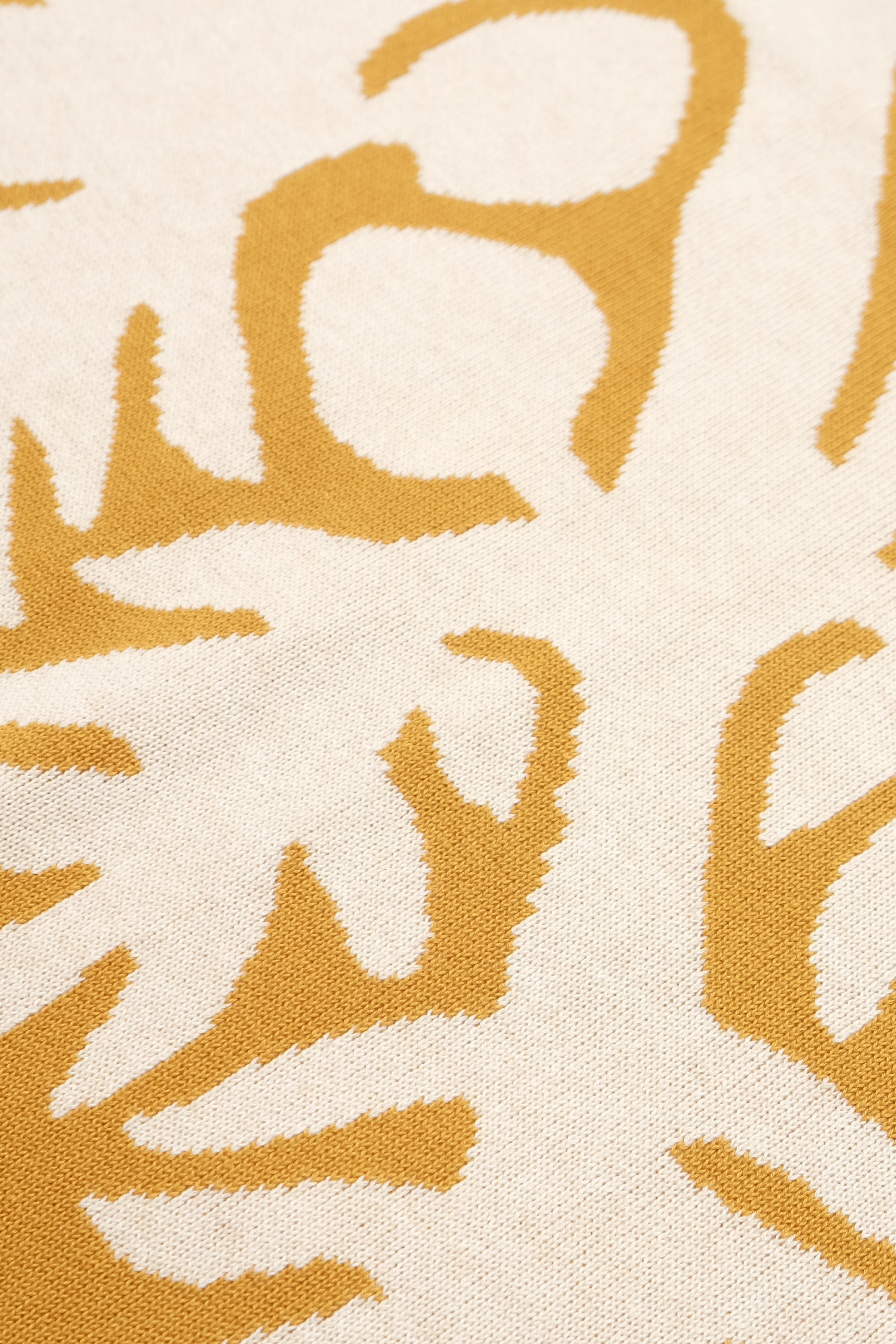 Jacquard Throw Blanket - ʻUlu - Mustard
