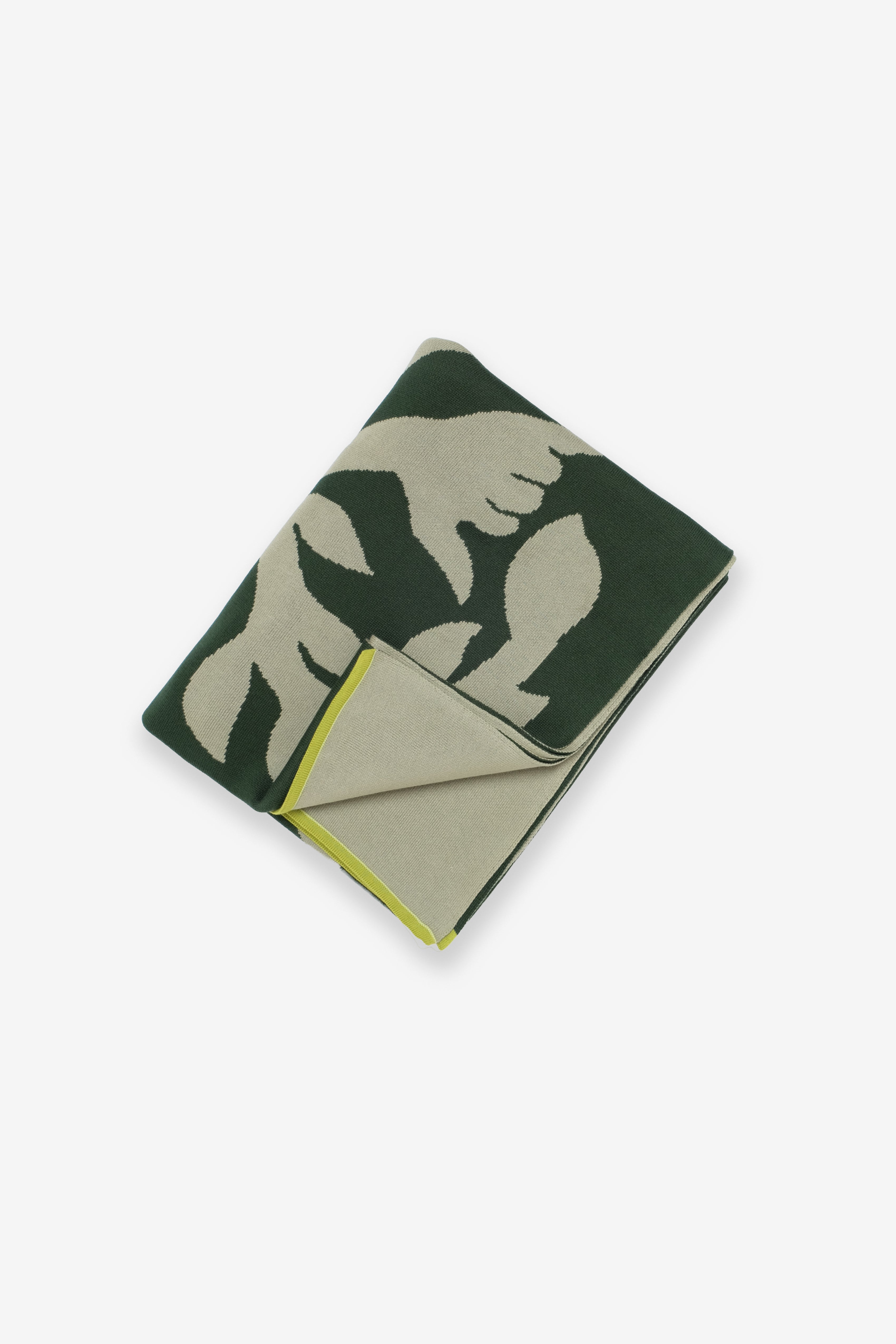 Jacquard Throw Blanket - Shaka - Green