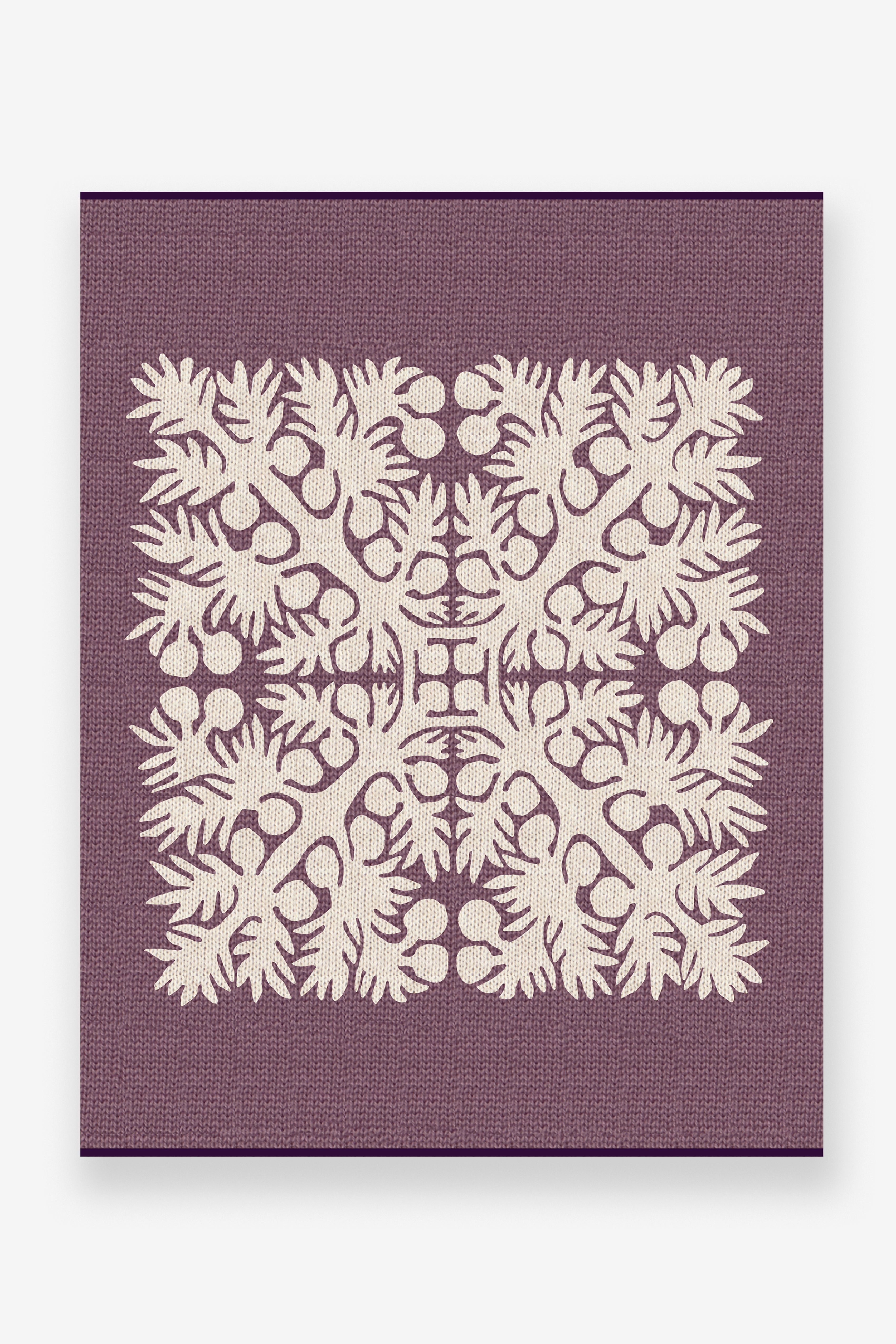 Jacquard Throw Blanket - ʻUlu - Purple