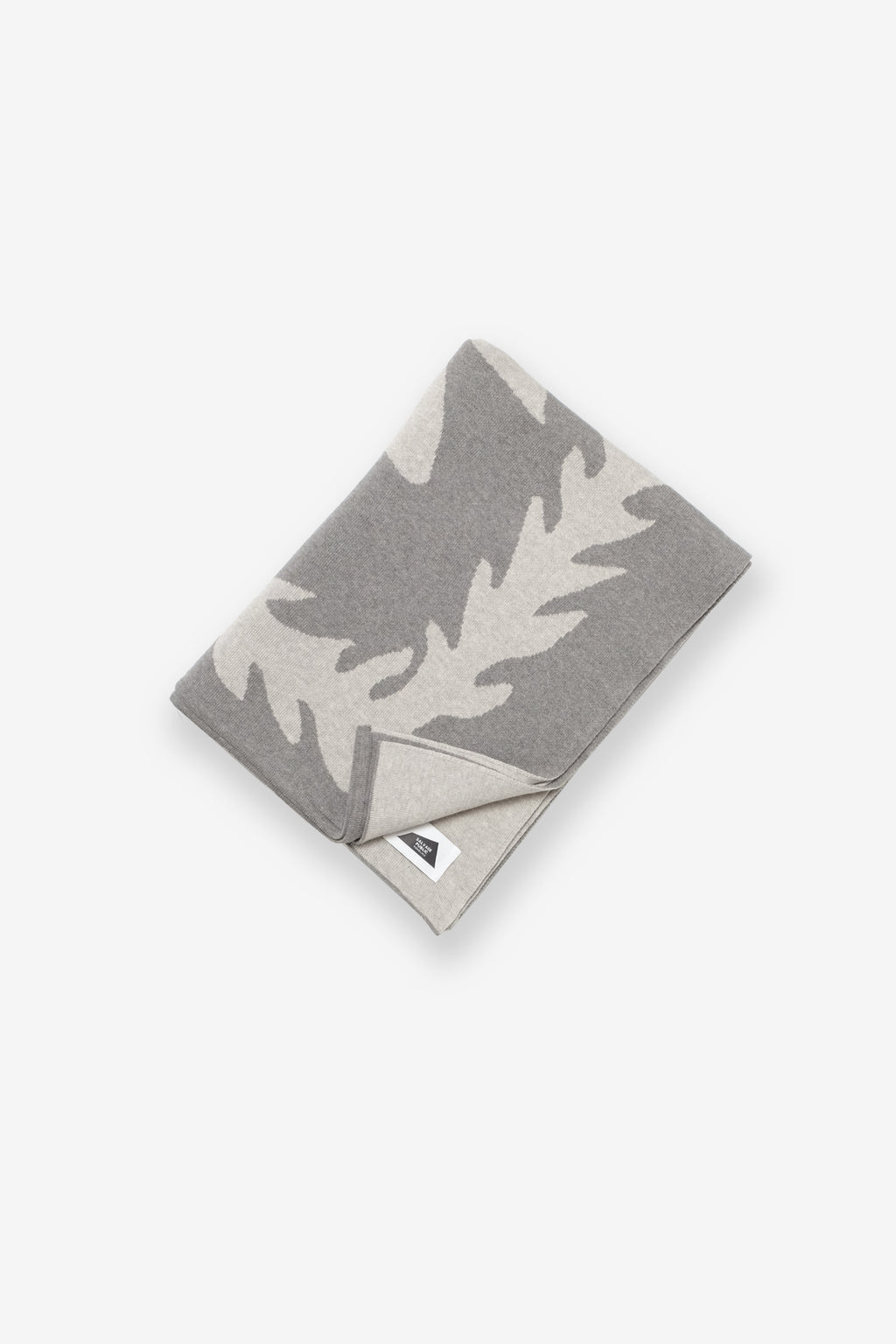 Jacquard Throw Blanket - Ti Leaf - Heather Grey