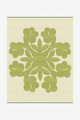 Jacquard Throw Blanket - Hibiscus - Green