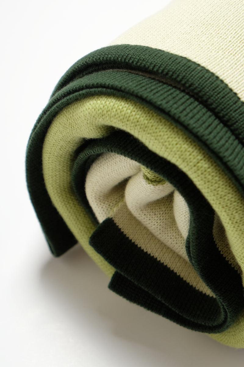 Jacquard Throw Blanket - Hibiscus - Green