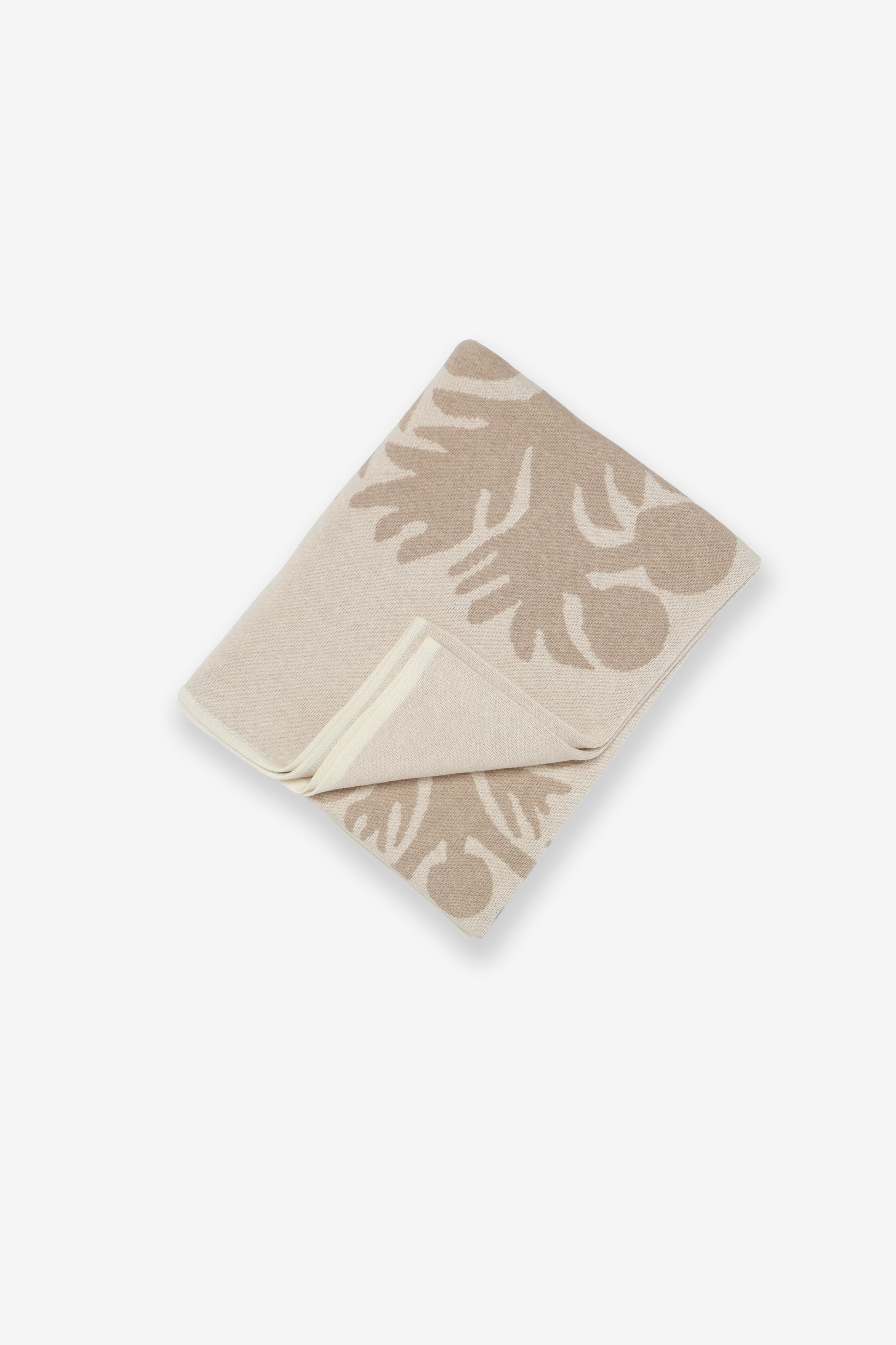 Jacquard Throw Blanket - ʻUlu - Natural