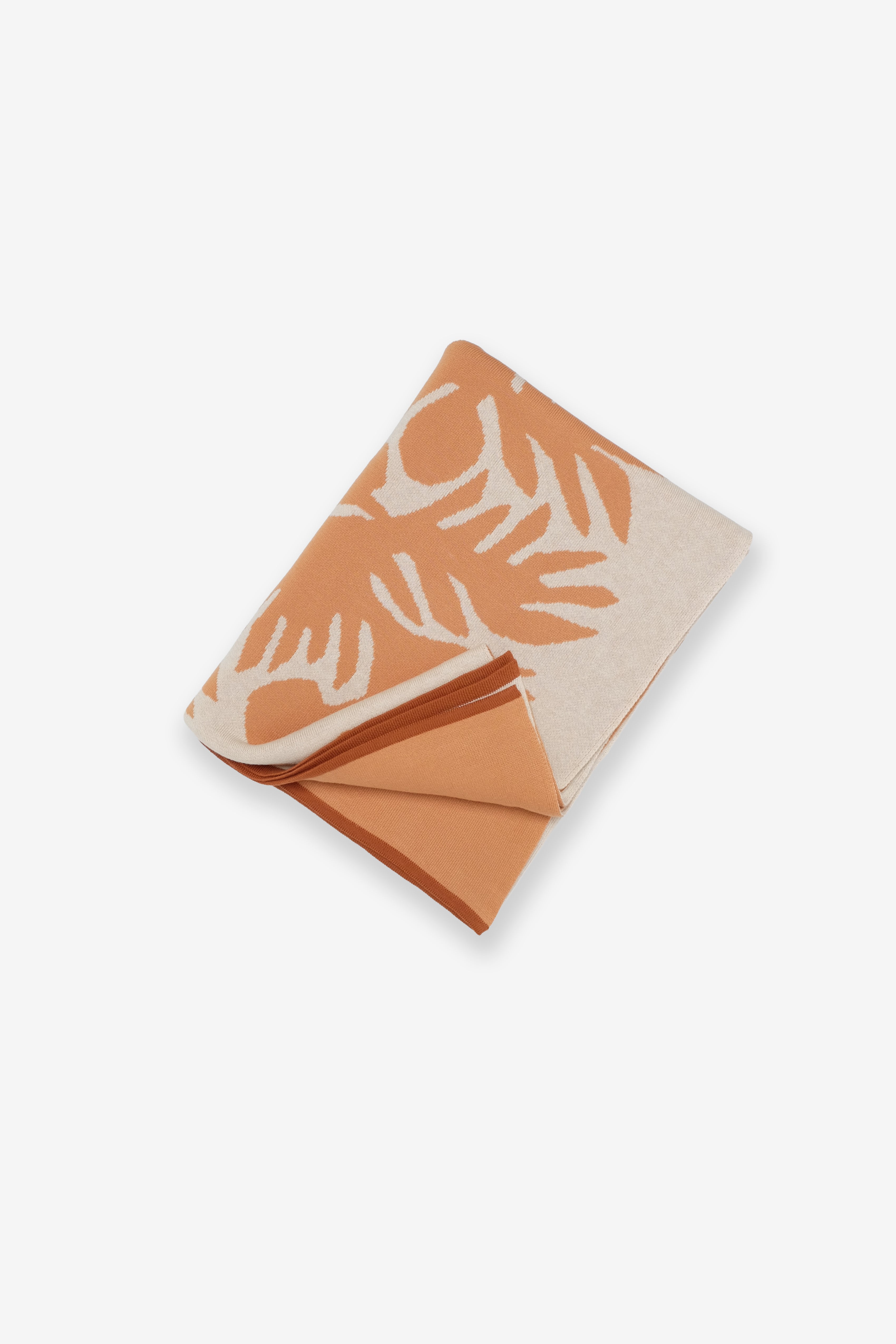 Jacquard Throw Blanket - ʻUlu - Terracotta