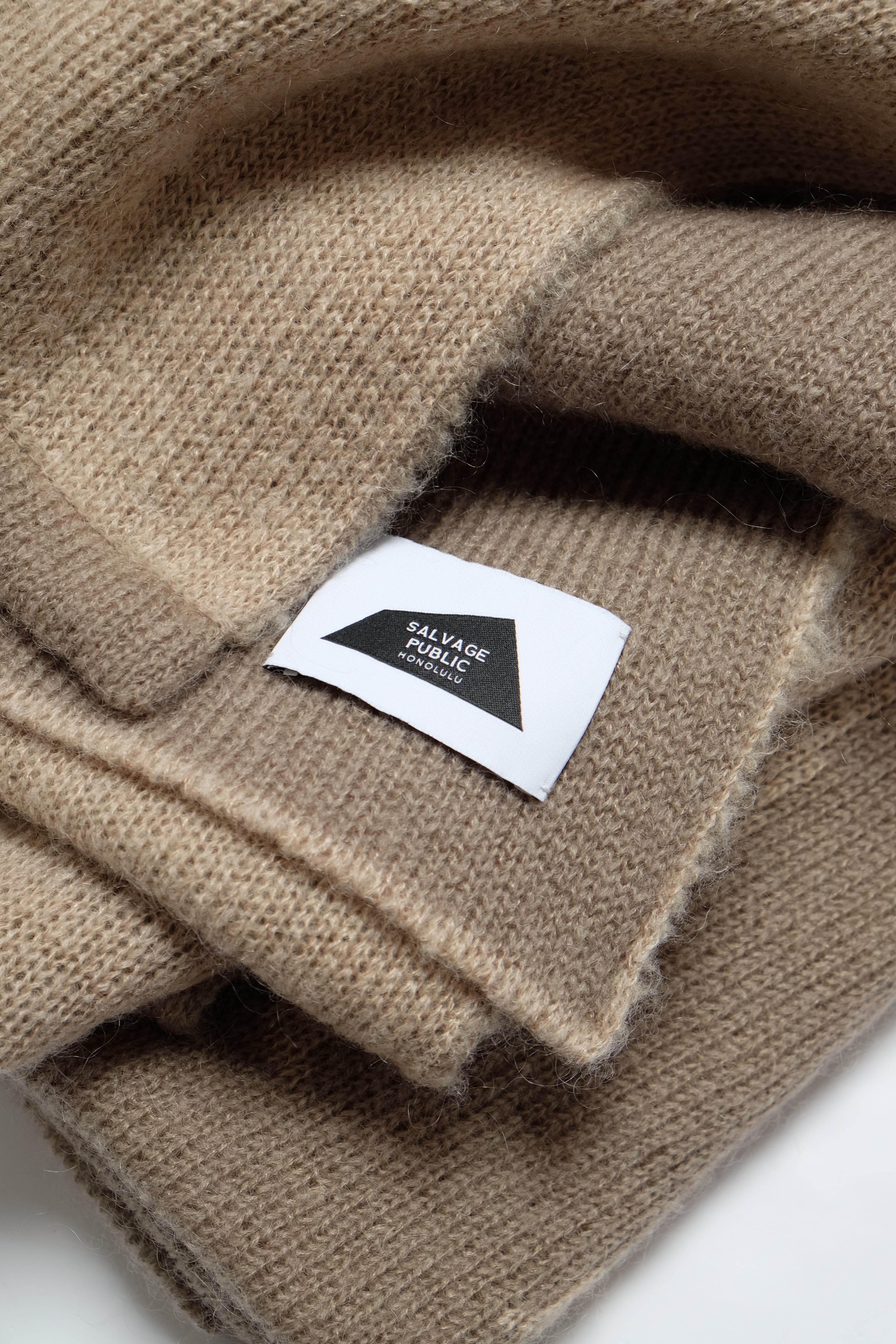 Wool/Mohair Throw Blanket - Lauaʻe - Natural