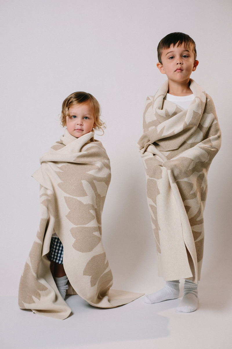 Kids/Baby Jacquard Throw Blanket - Kalo - Heather Natural