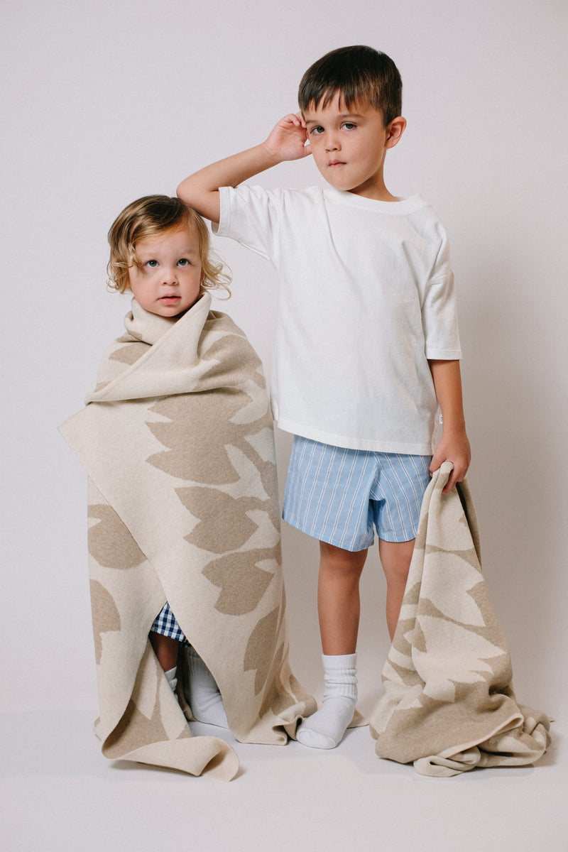 Kids/Baby Jacquard Throw Blanket - Kalo - Heather Natural