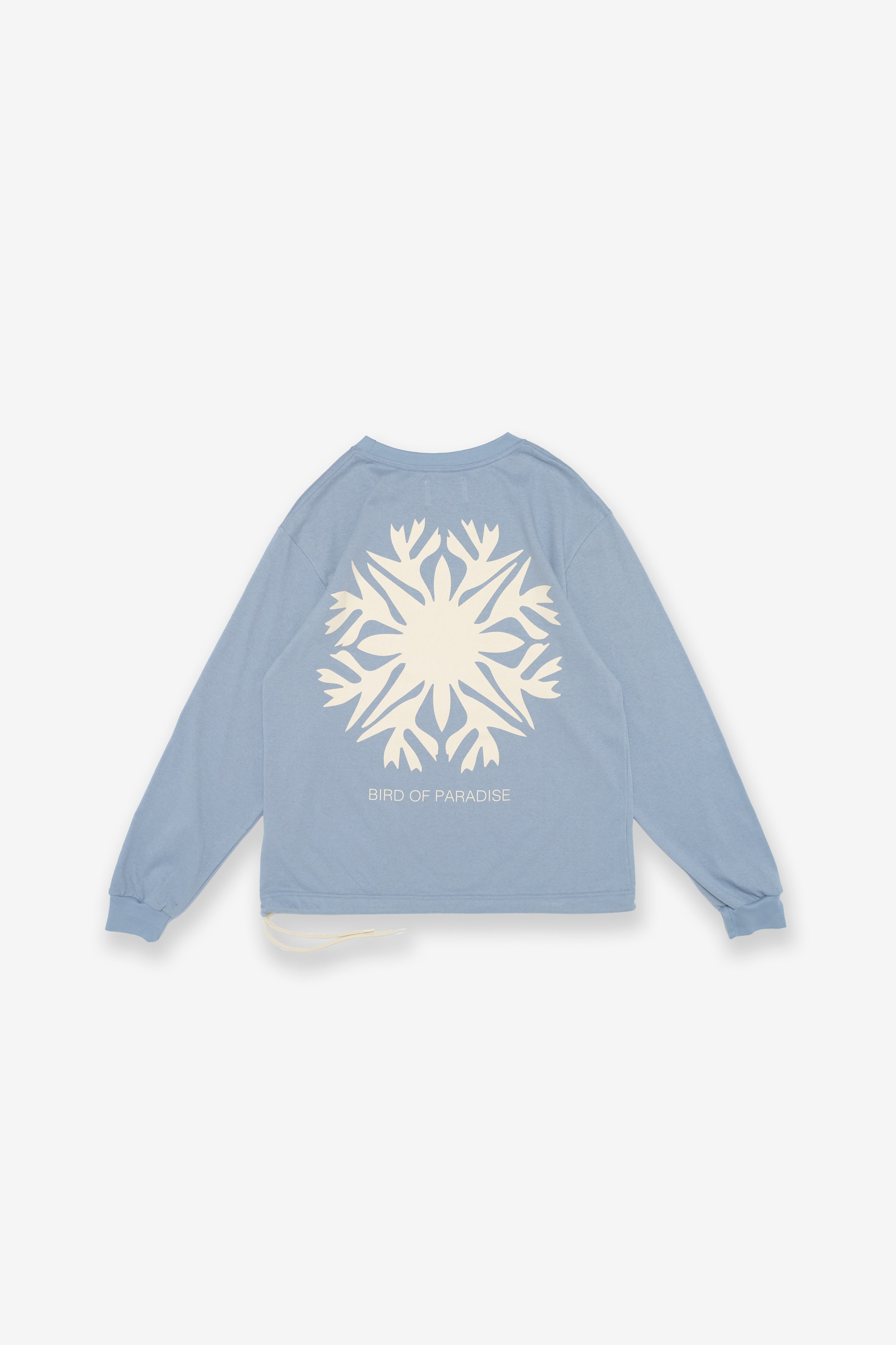 Longsleeve T-Shirt - Boucle Bird of Paradise - Blue