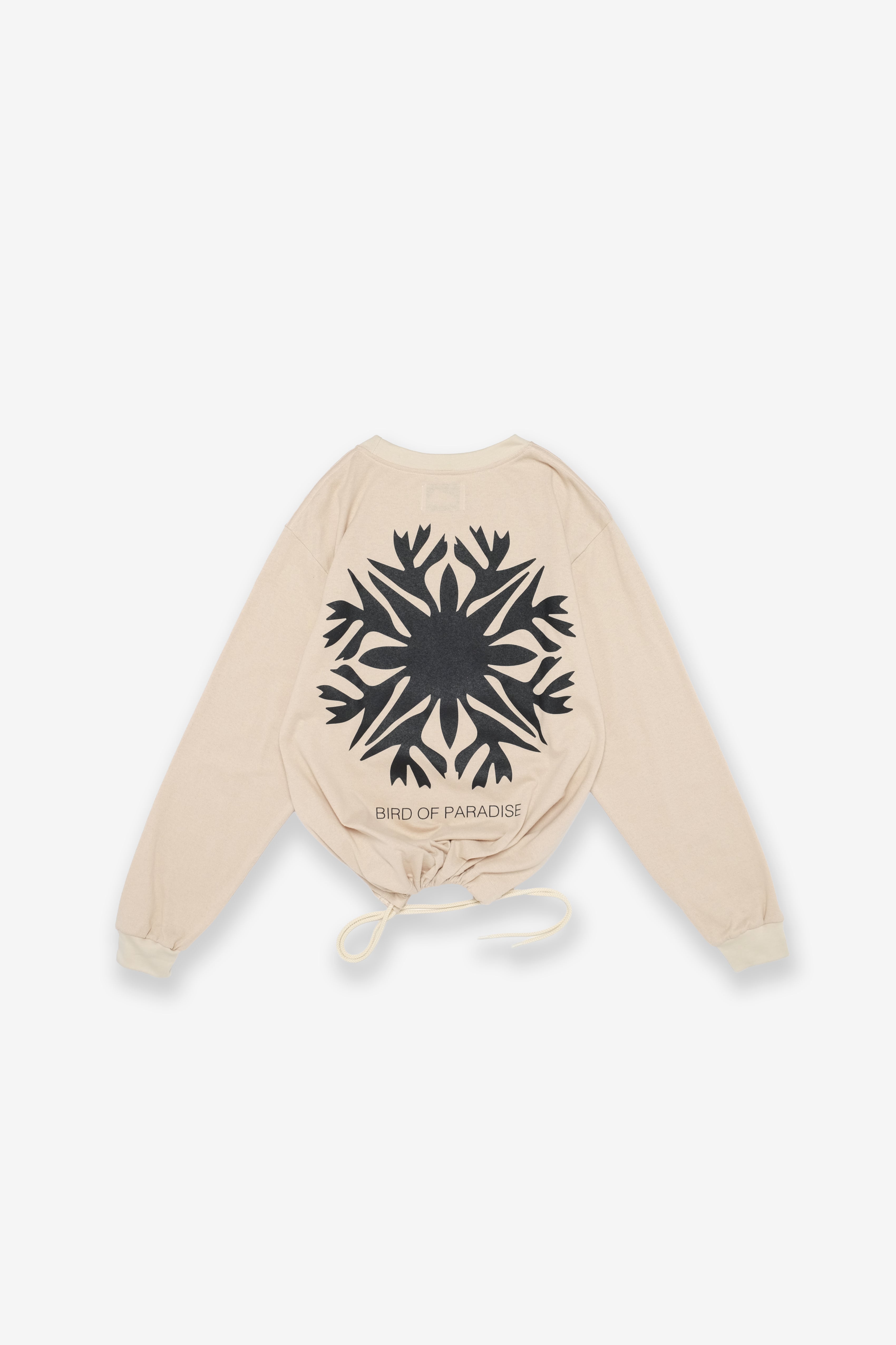 Longsleeve T-Shirt - Boucle Bird of Paradise - Sand