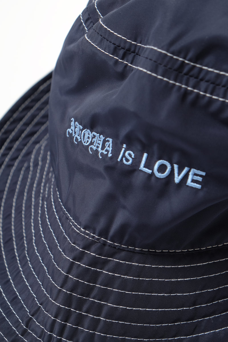 Bucket Hat - Aloha is Love - Navy