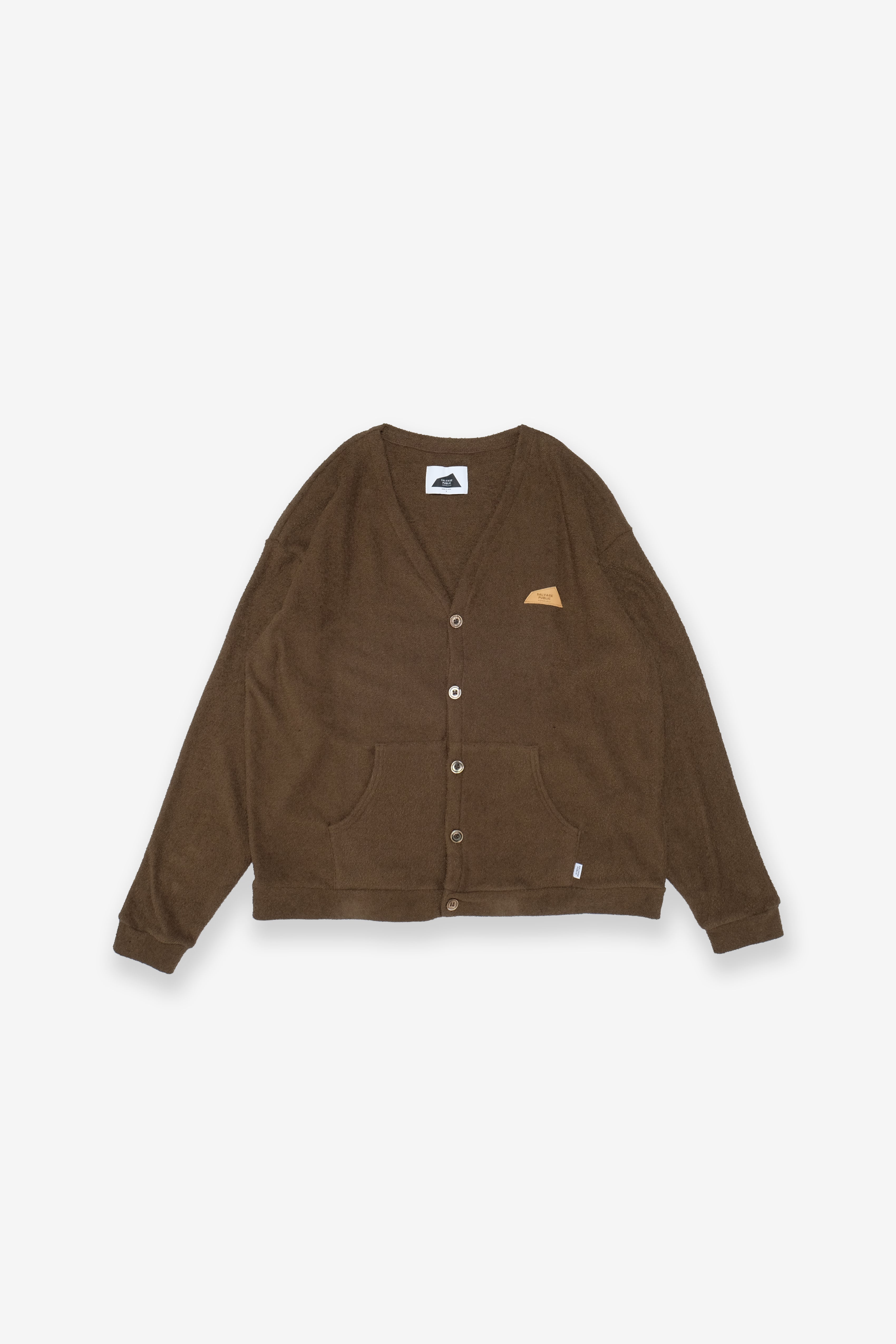 Beach Towel Cardigan - Brown