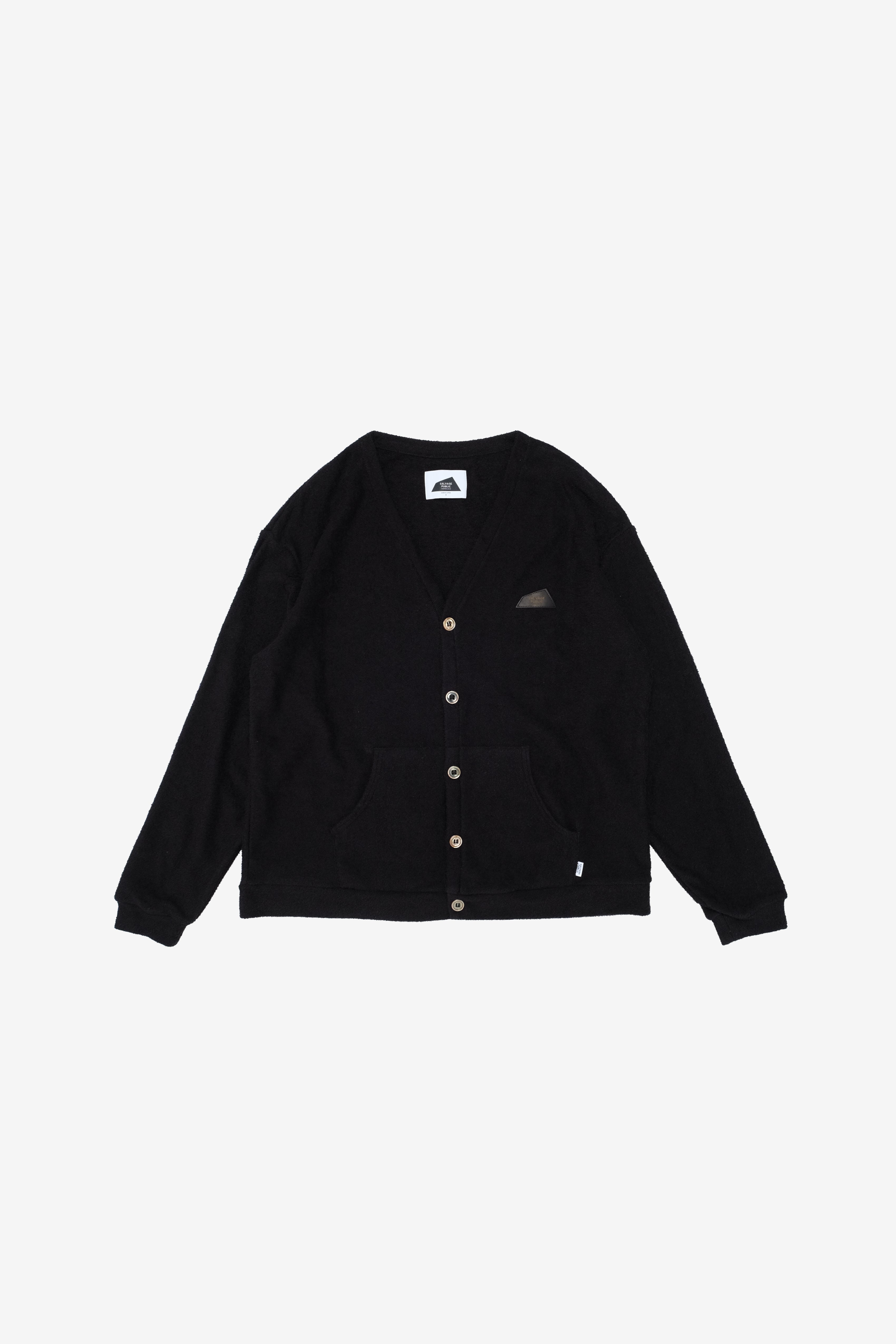 Beach Towel Cardigan - Black