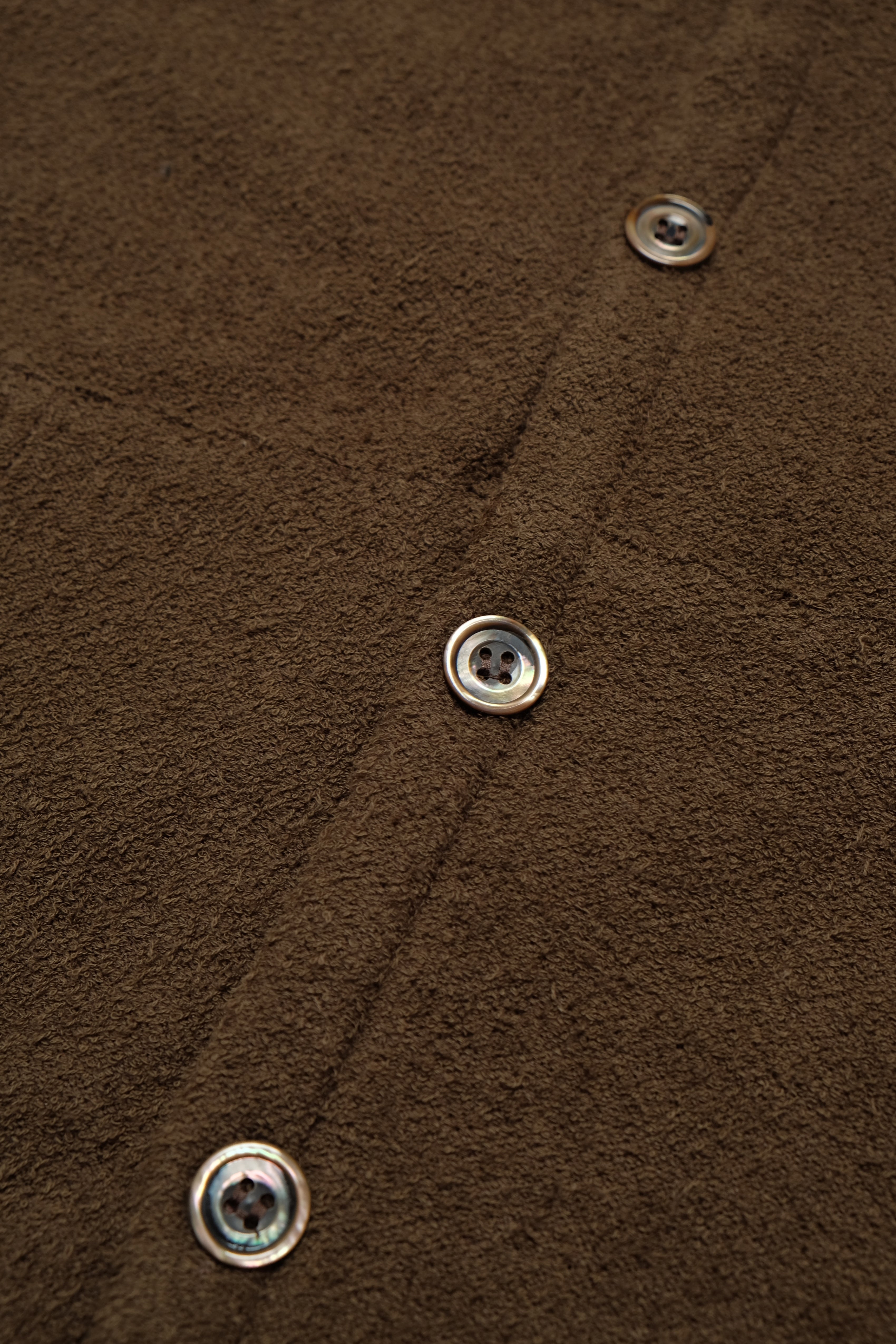 Beach Towel Cardigan - Brown