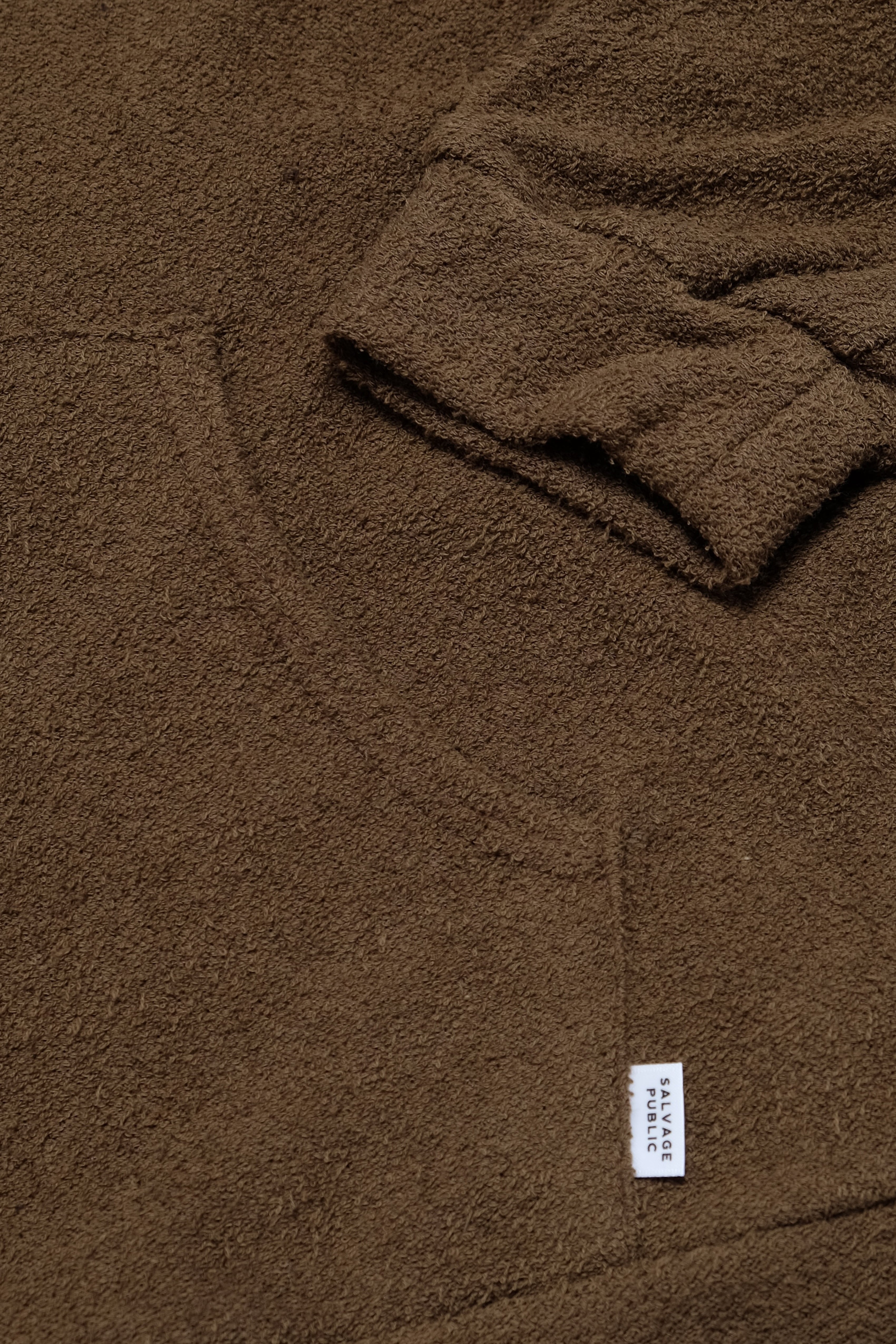 Beach Towel Cardigan - Brown