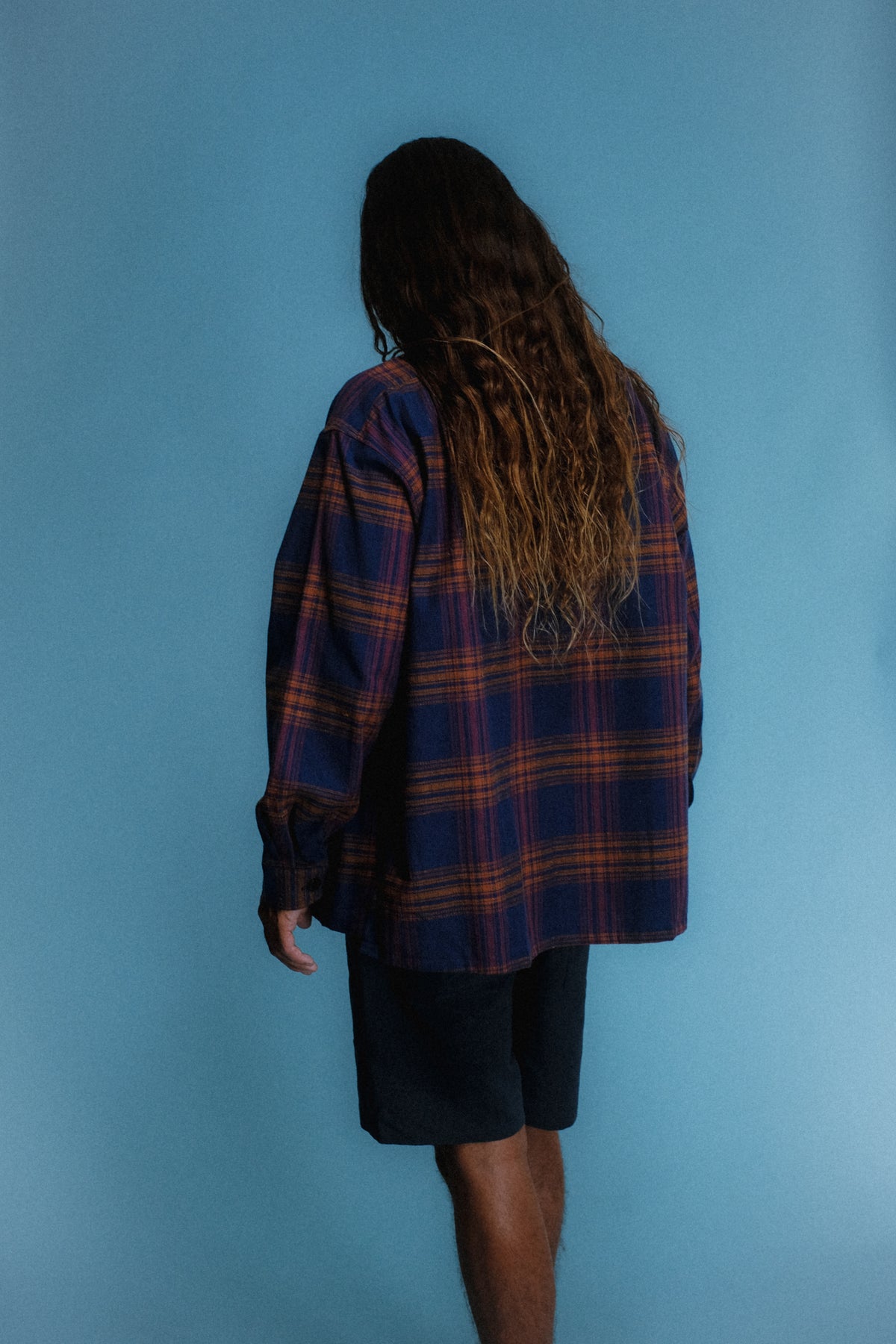 Flannel Check Zip Jacket - Charcoal/White