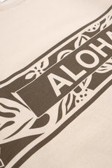 Crewneck Sweatshirt - Aloha Border -  Sand