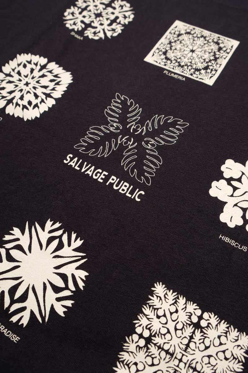 T-Shirt - Hawaiian Quilting - Black