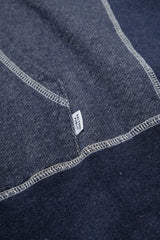 Recycled Denim French Terry Hoodie - Dark Indigo